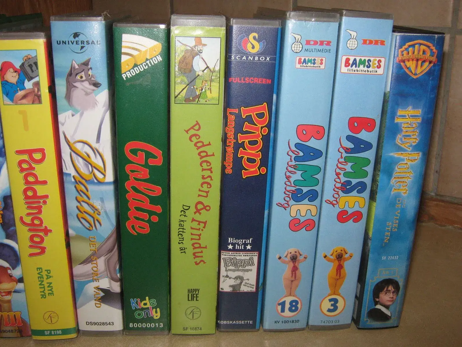 VHS - film Walt Disney med flere