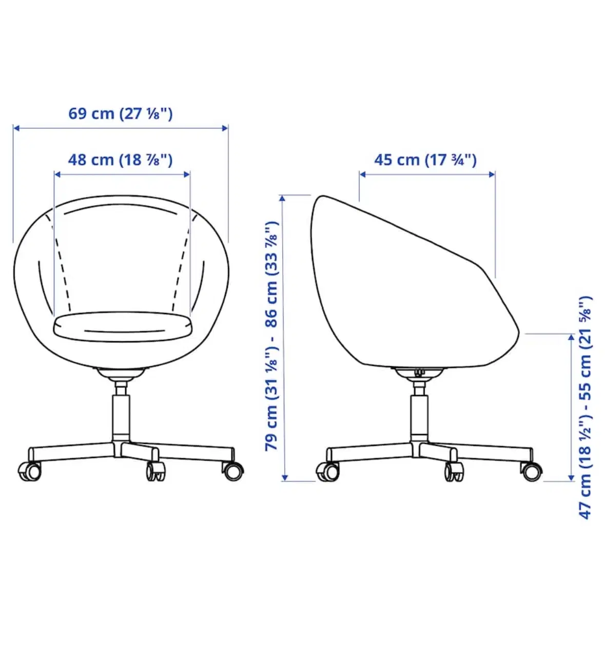 Skruvsta skrivebordsstol (Ikea)