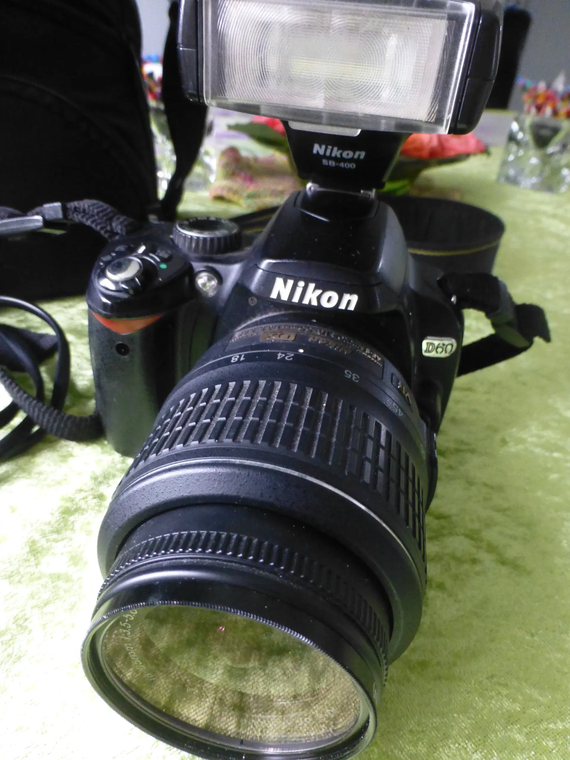 Nikon D60 M/Rem + Batteri