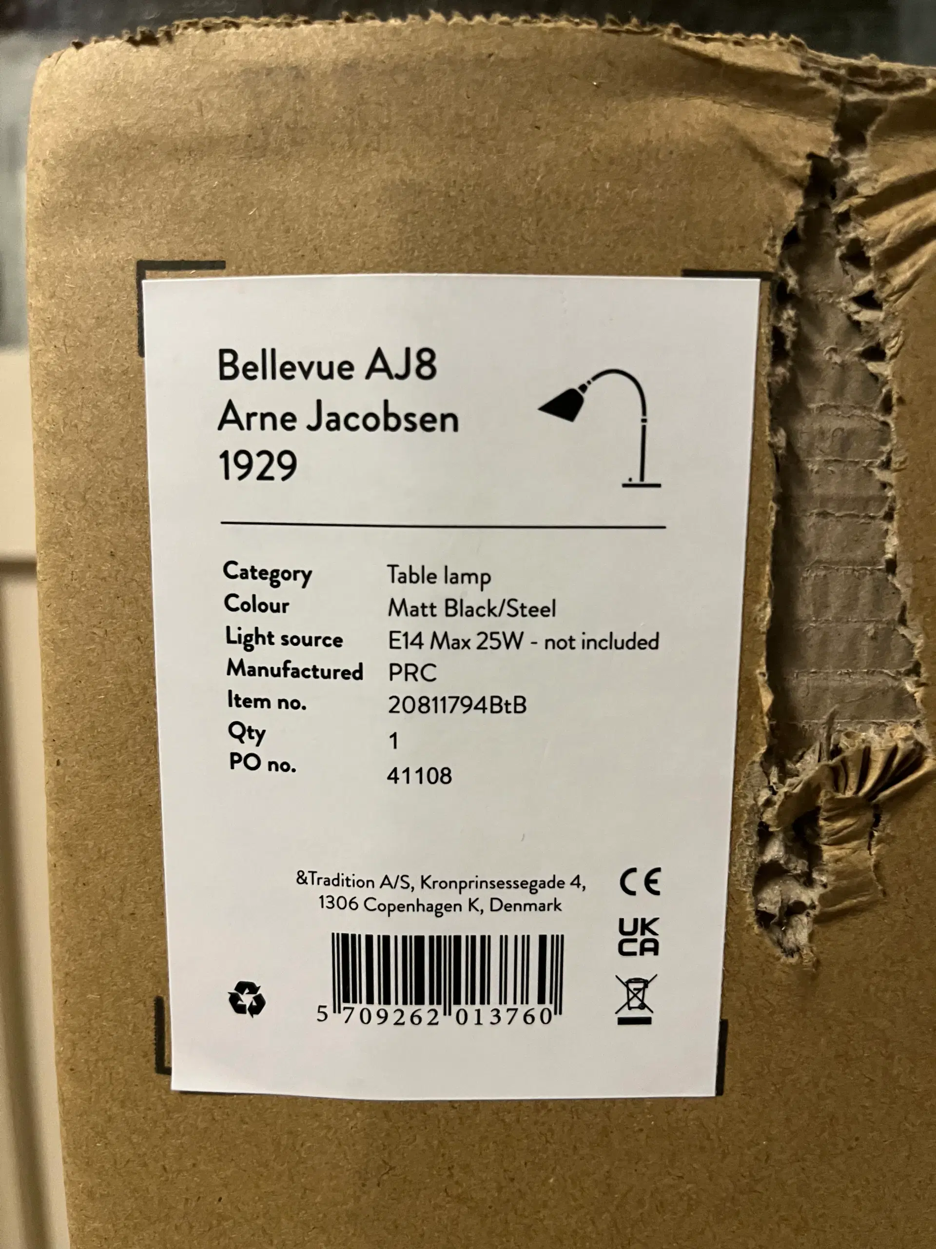 Arne Jacobsen AJ8 Bellevue