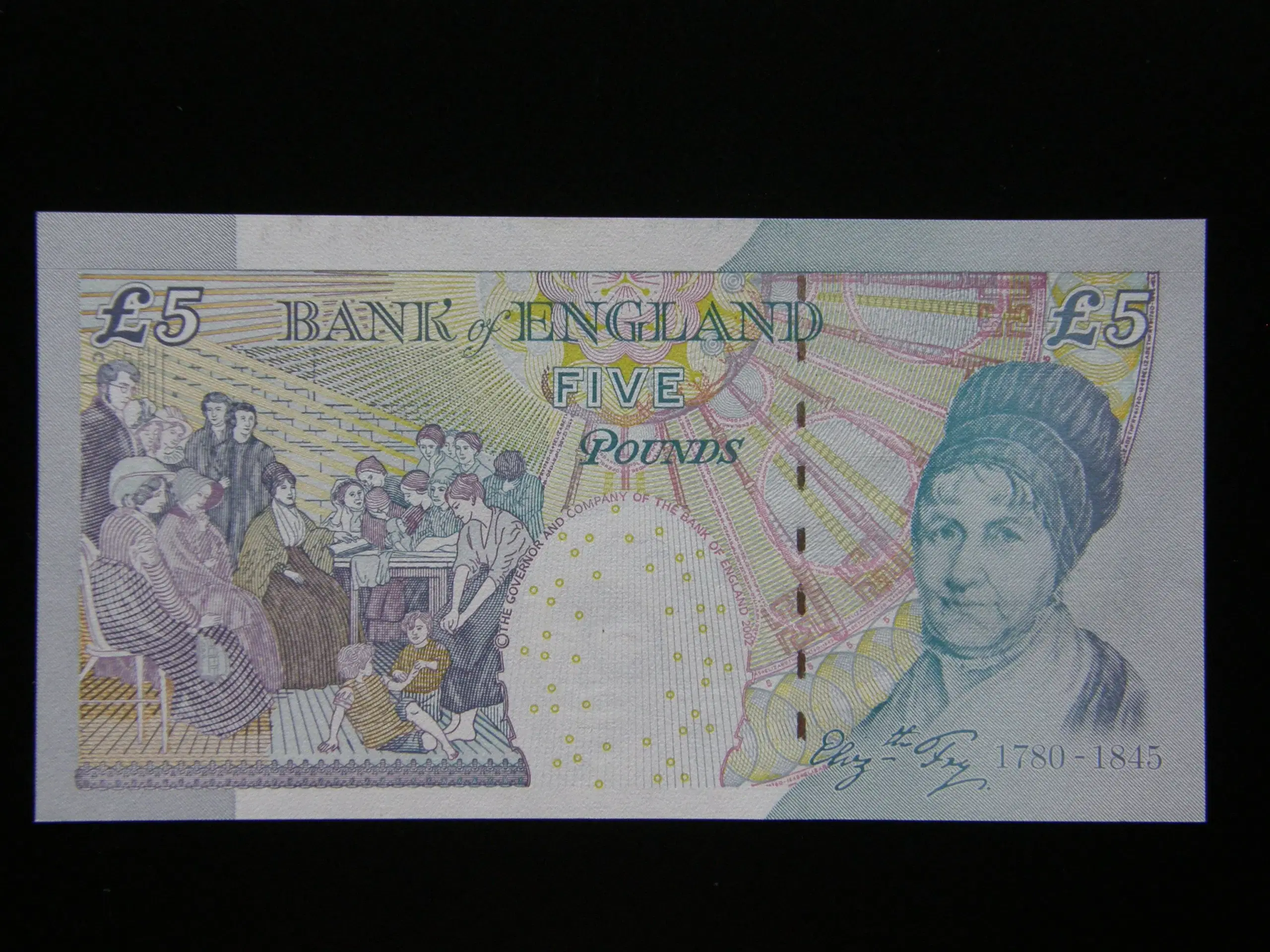 England 5 Pounds  2002(2012)  P391d  Unc