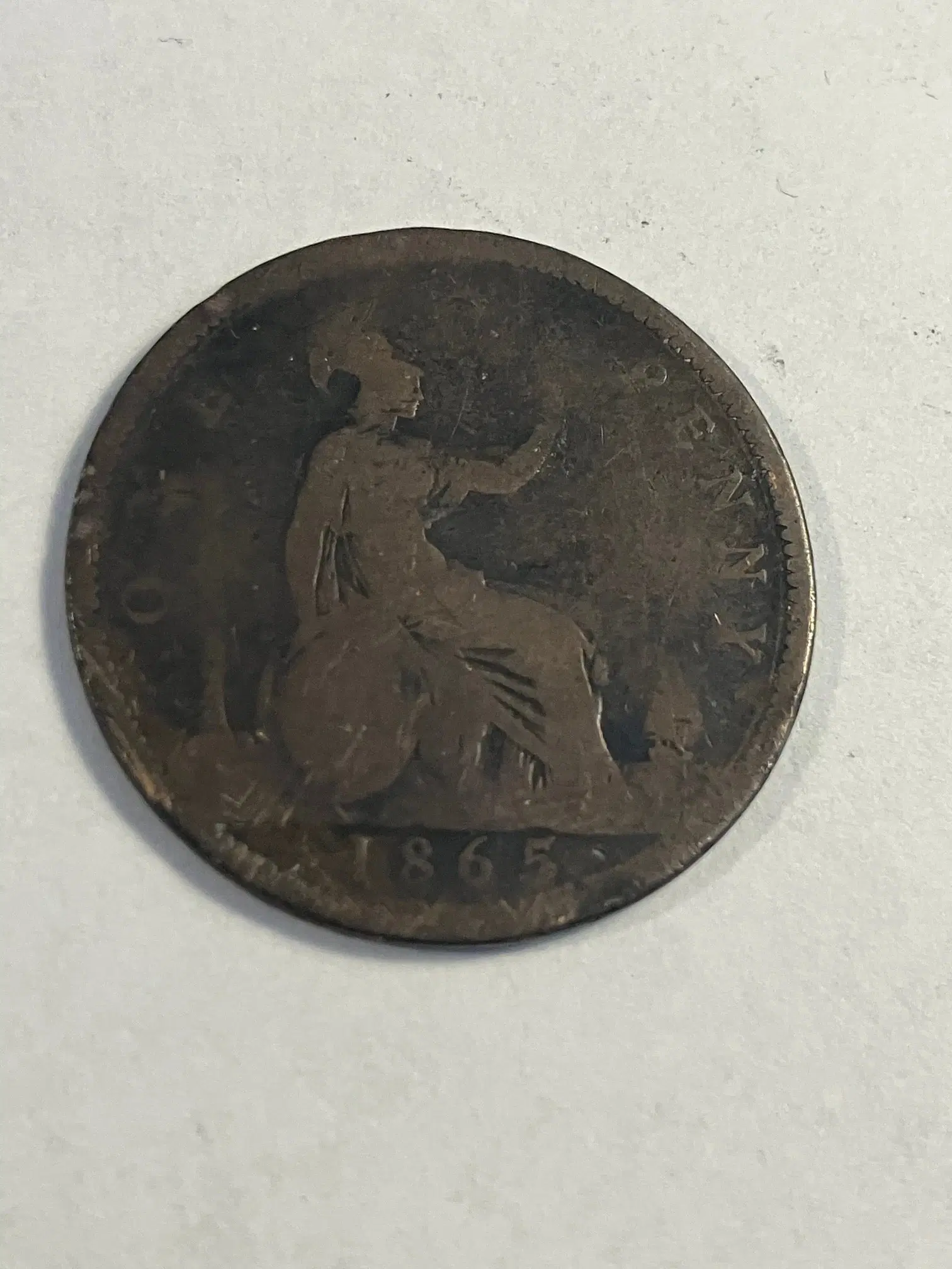 One Penny 1865 England