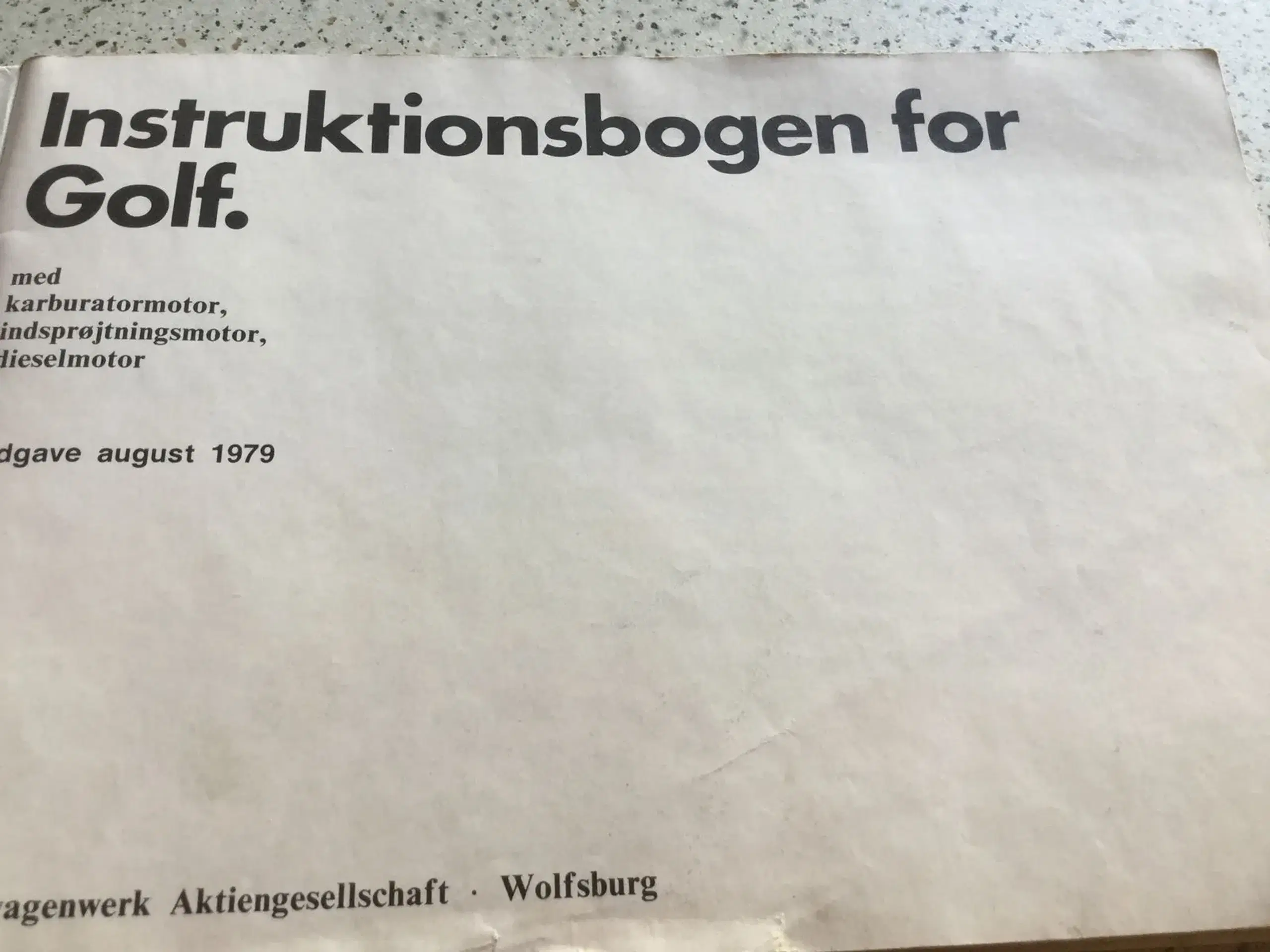 Instruktionsbog GOLF