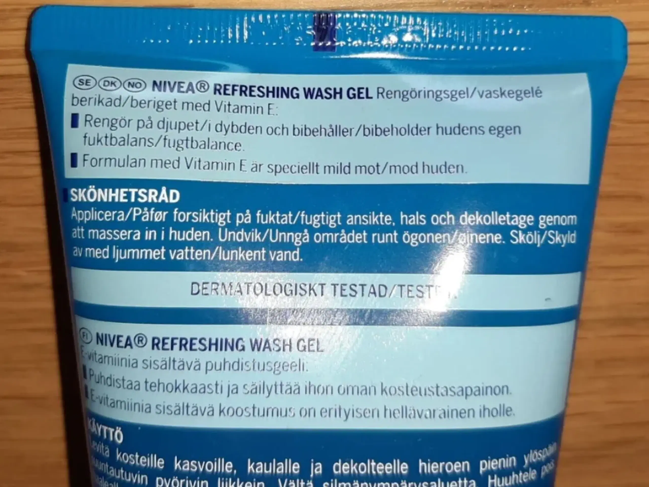 Nivea vaskegel til ansigtet