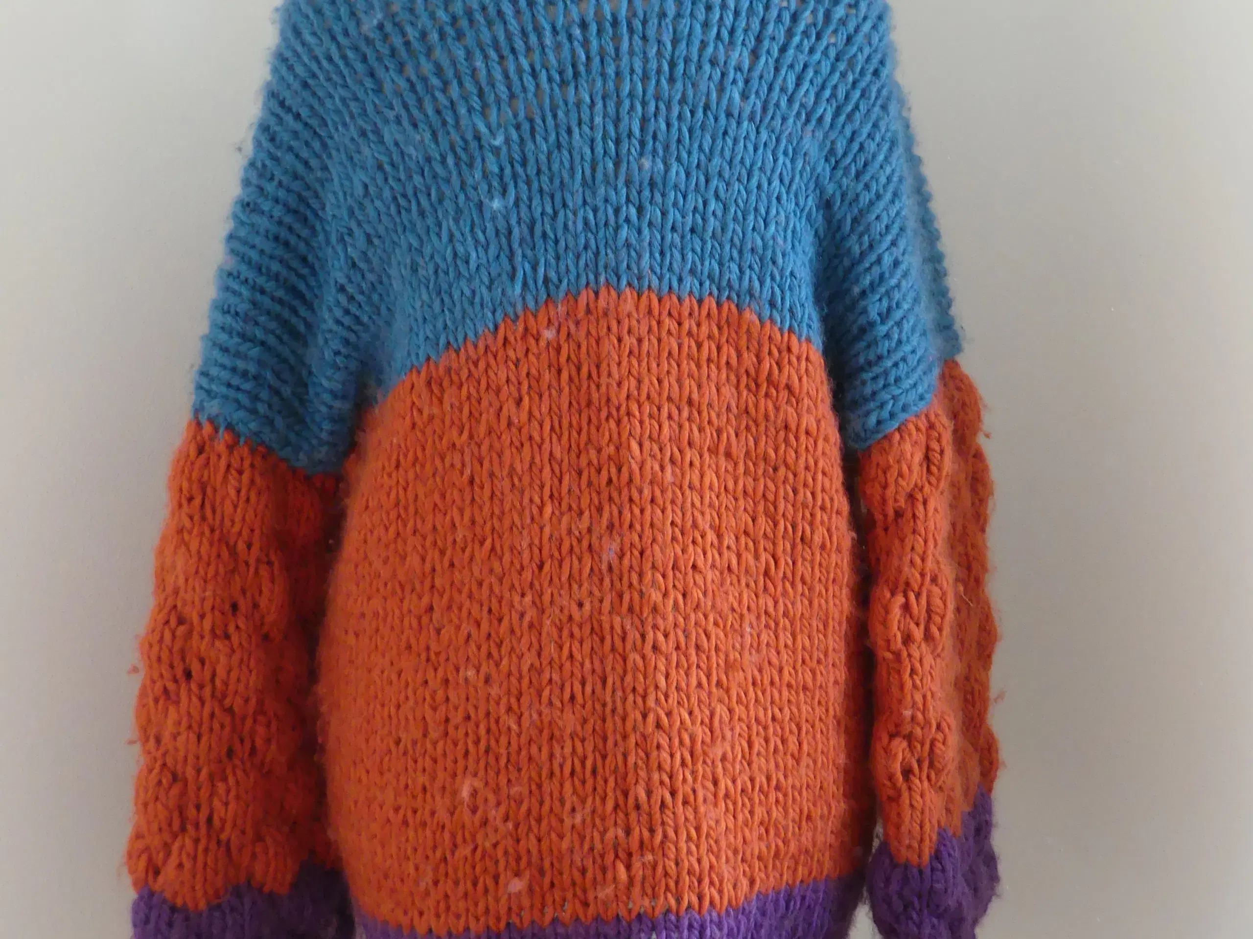 Strikket uld cardigan