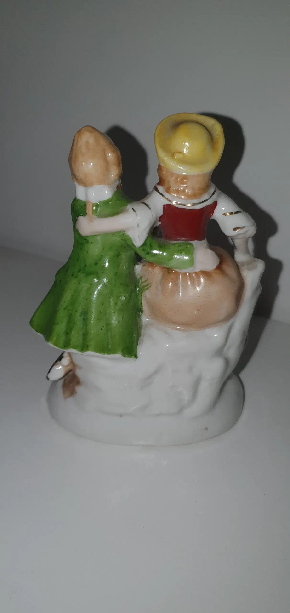 Porcelænsfigur - Barok kvinde og mand