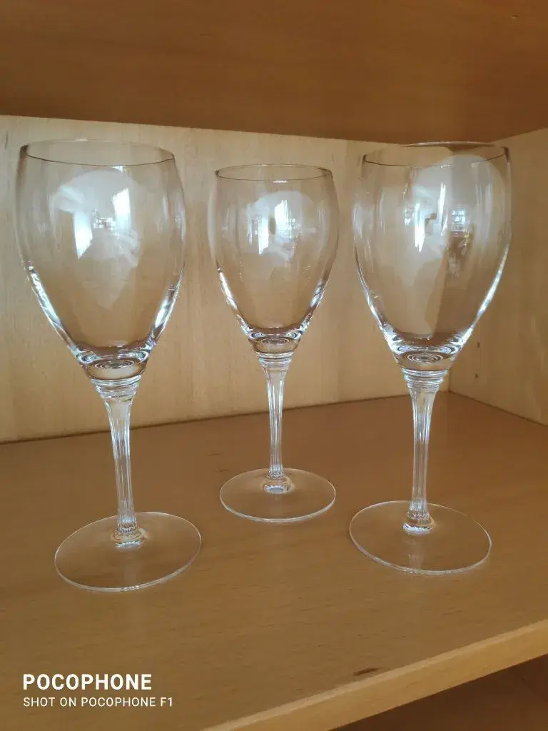 3 flotte krystal vinglas