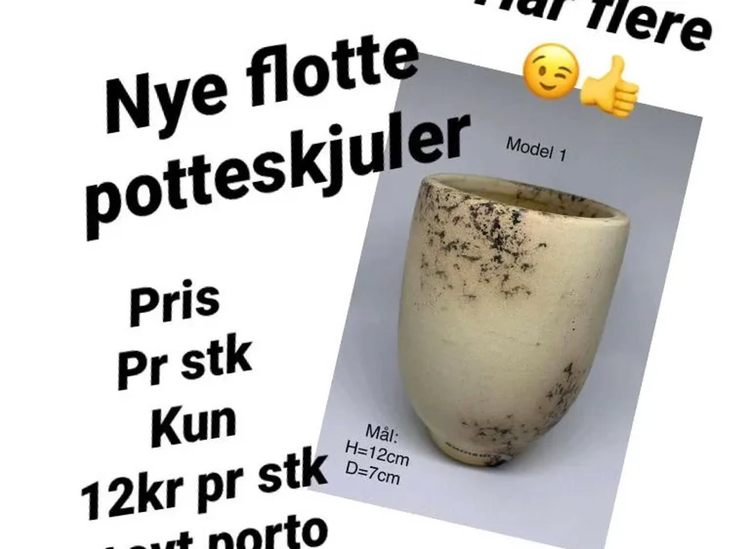 Nye flotte keramik potteskjuler