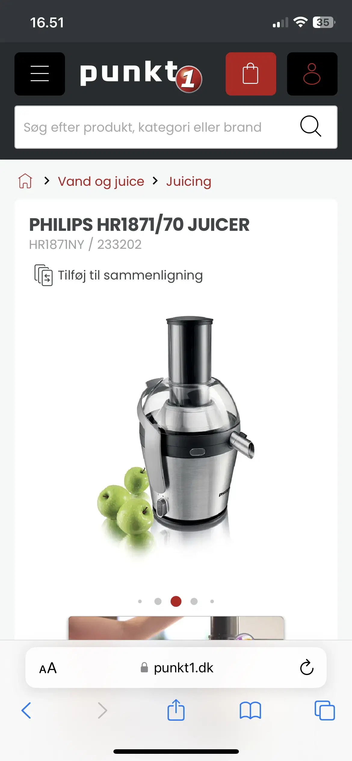 Philips Juicer HR 1871