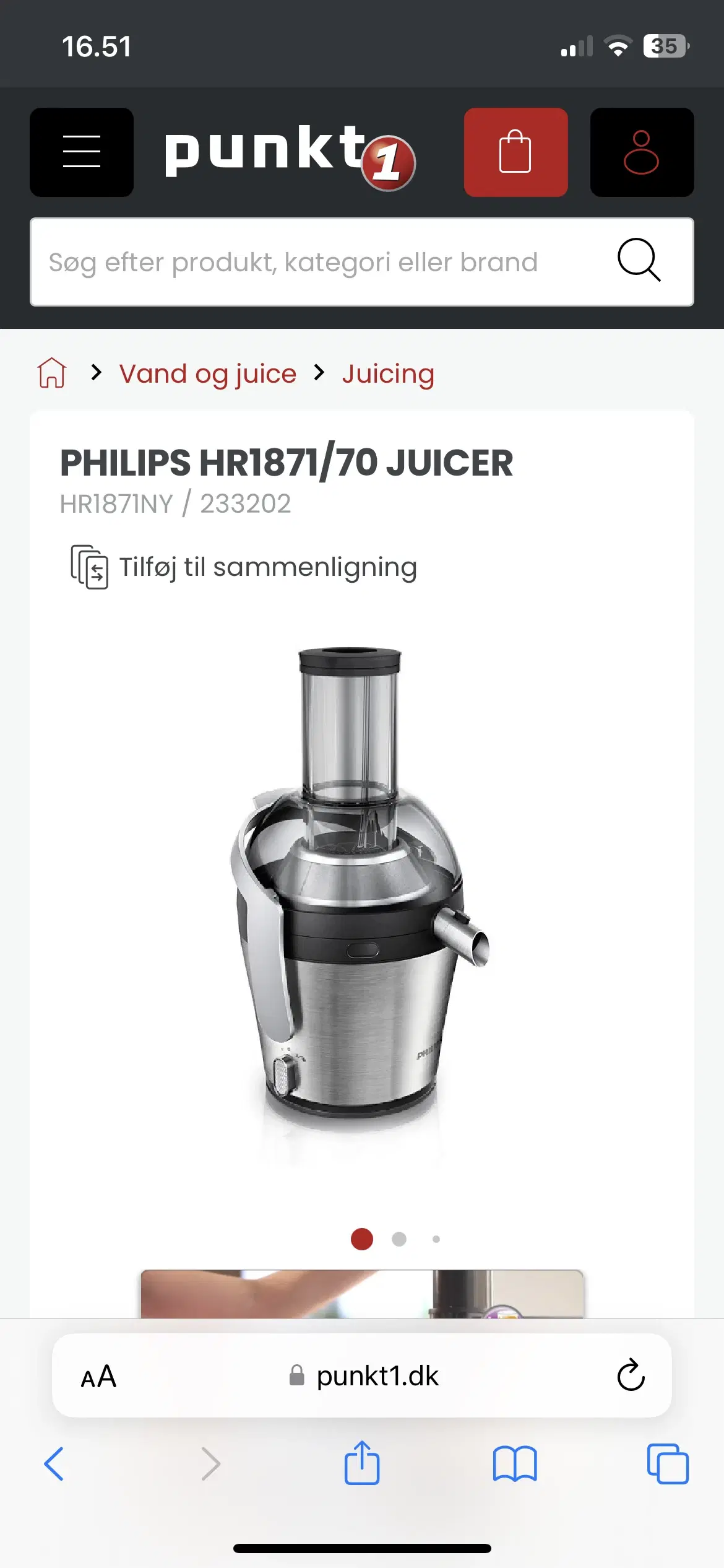 Philips Juicer HR 1871