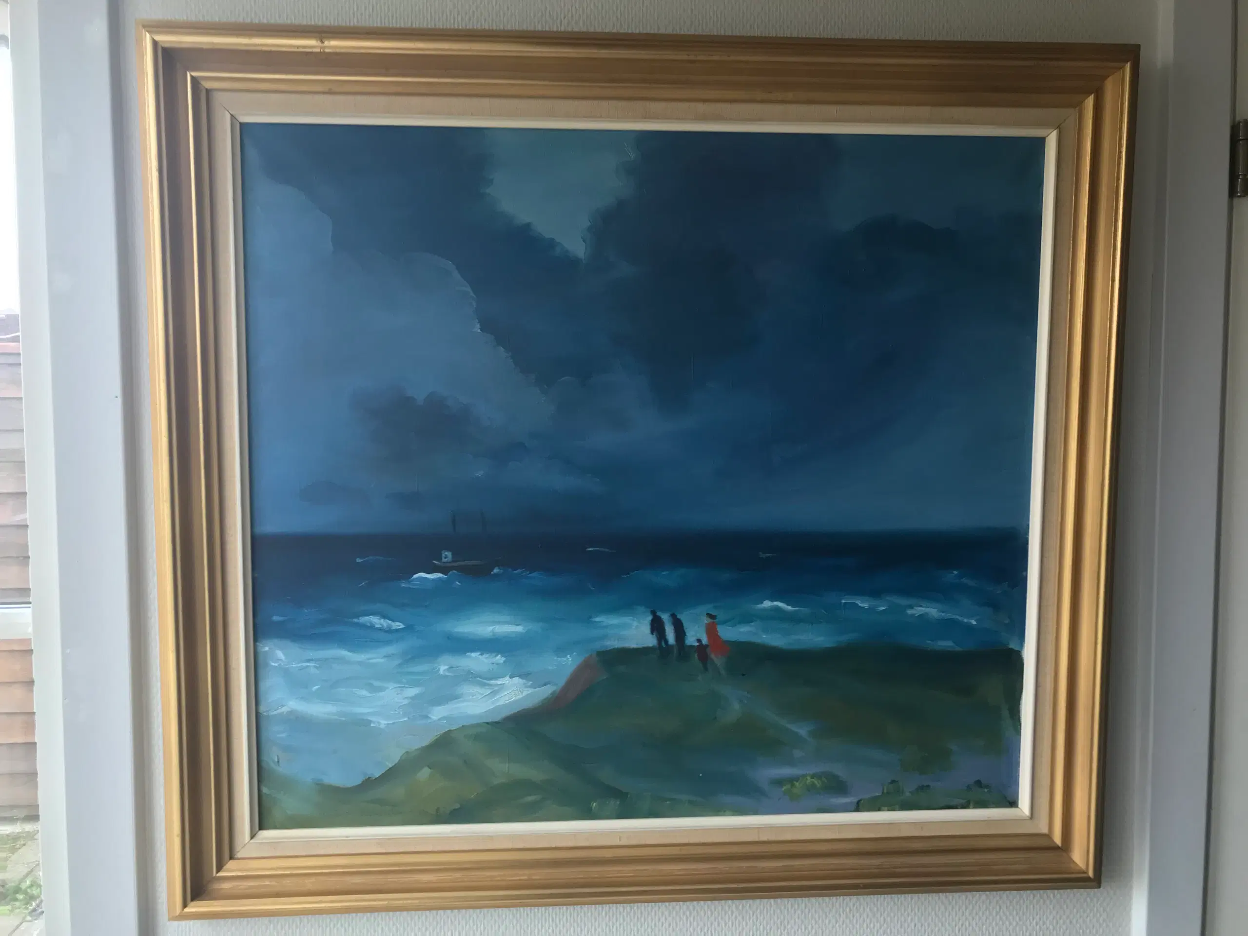 "Storm ved Havet med Skib" - Knud Kristensen