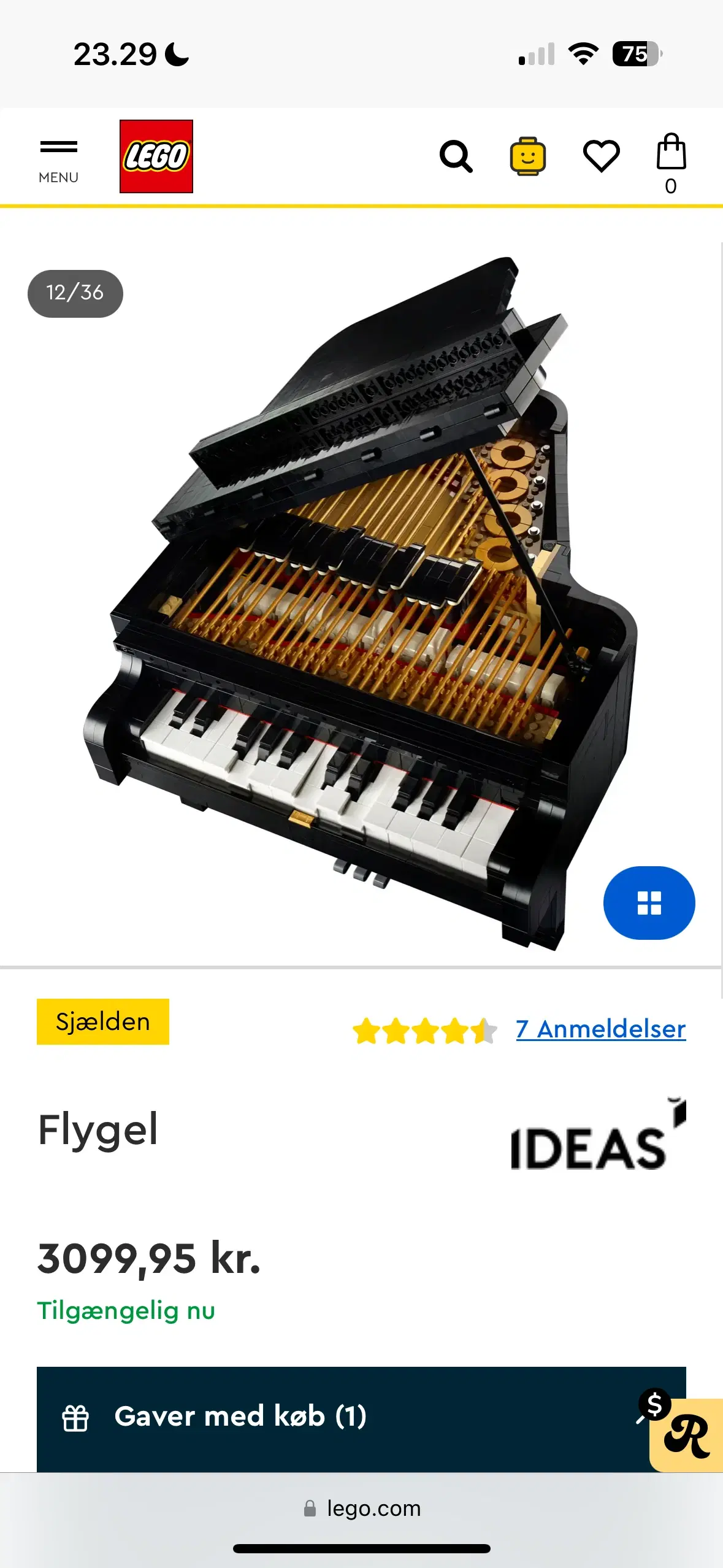 Lego Ideas 21323 Grand Piano