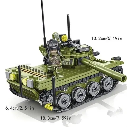 T-85 tanks i samlesæt med 2 soldater