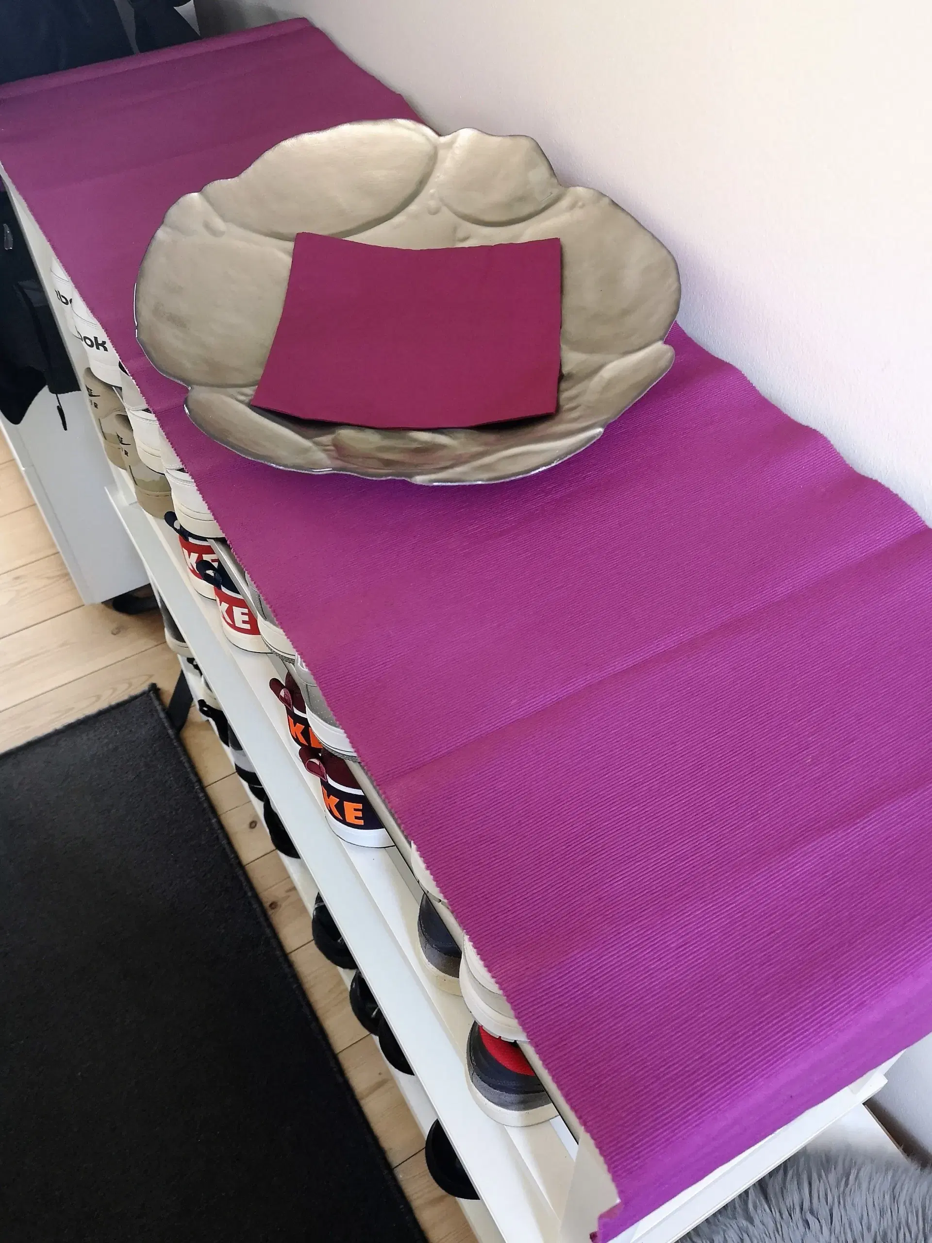 Ny IKEA MÄRIT bordløber violet / lilla 35x130 cm