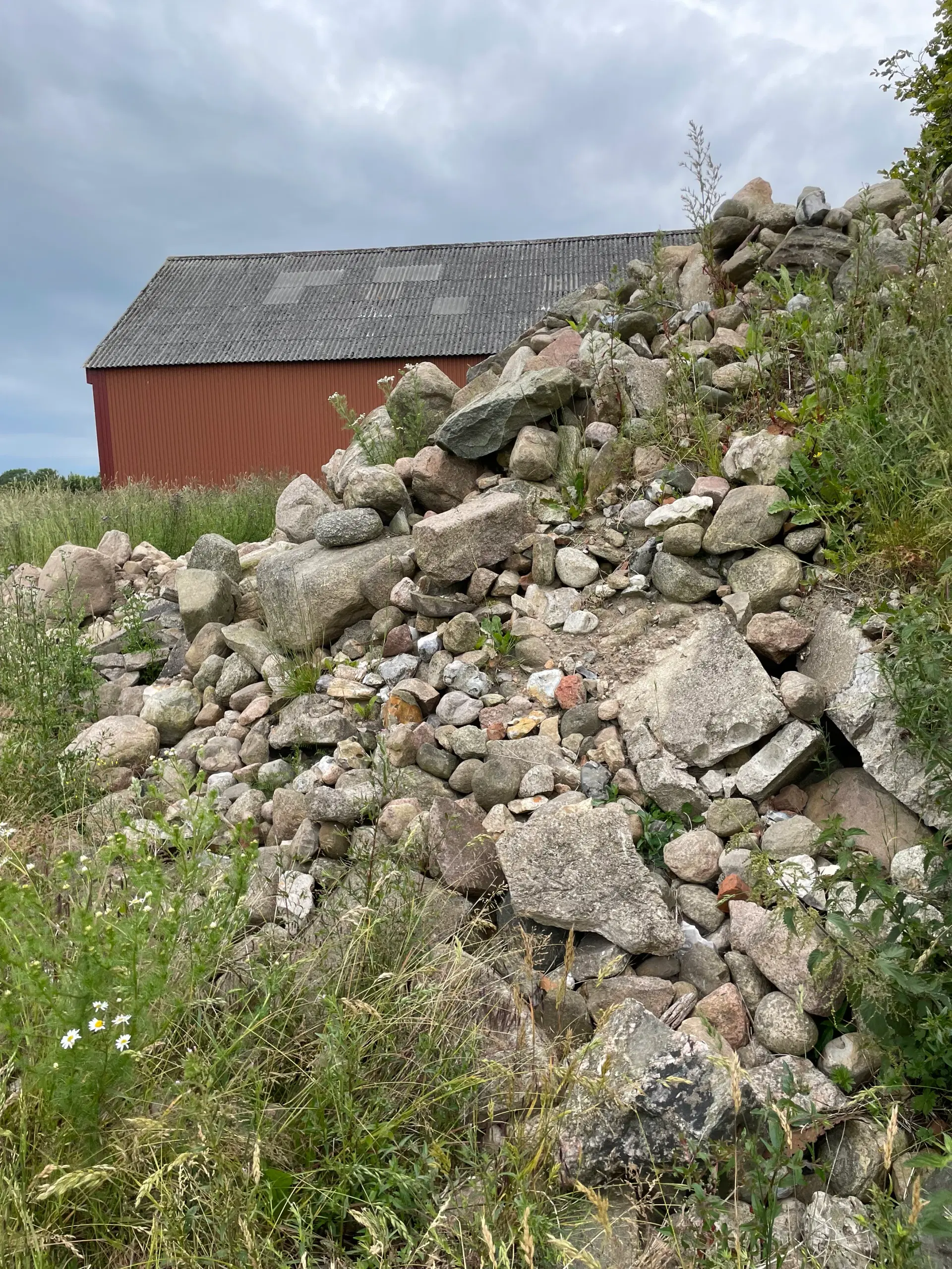 Marksten i forskellige størrelser