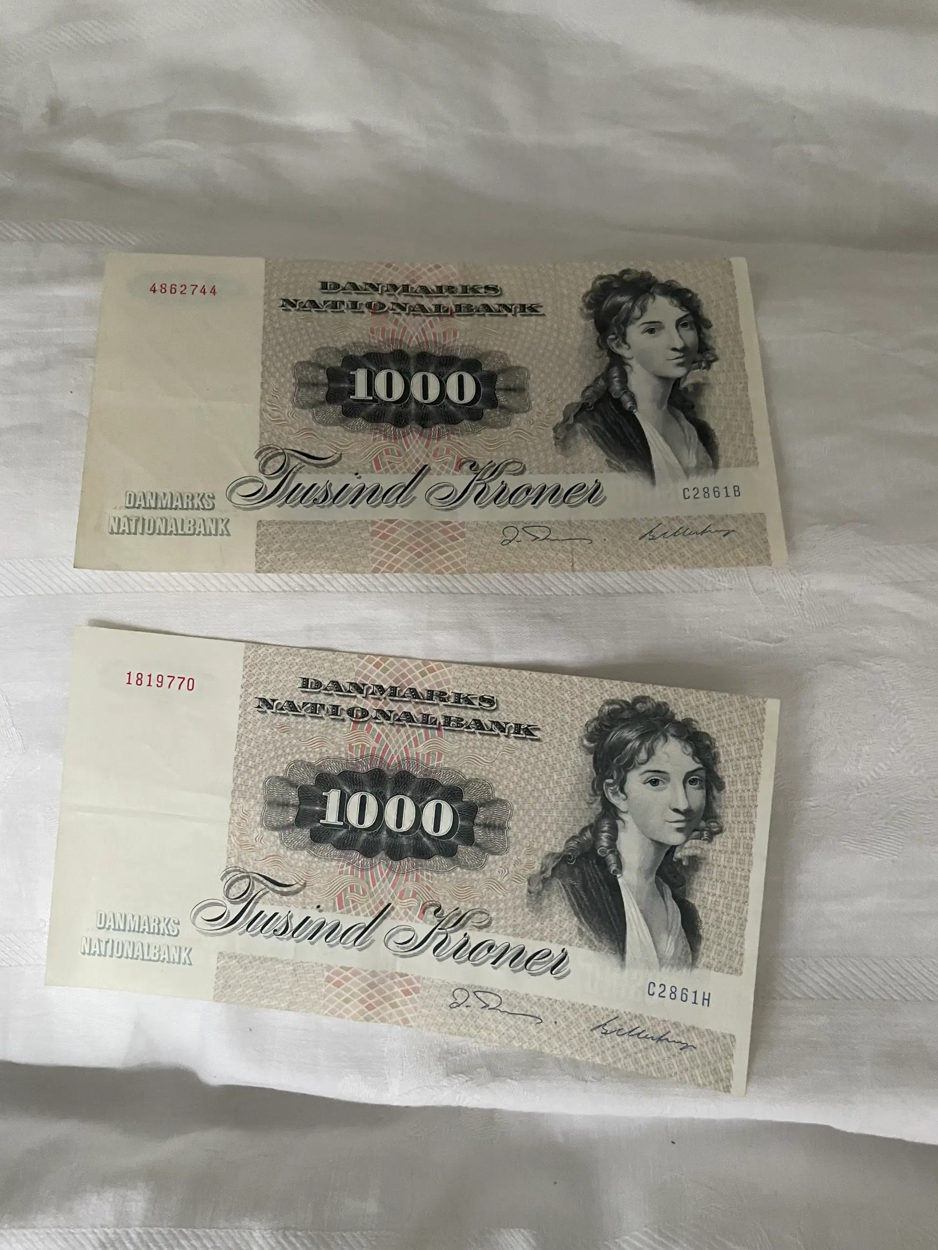 Gamle pengesedel 1000kr