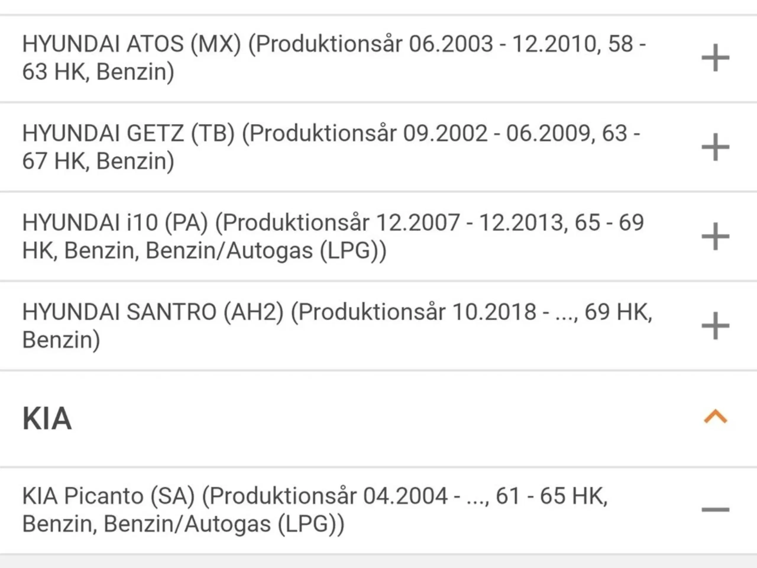 Tandremssæt Bla Kia Picanto  Hyundai I10