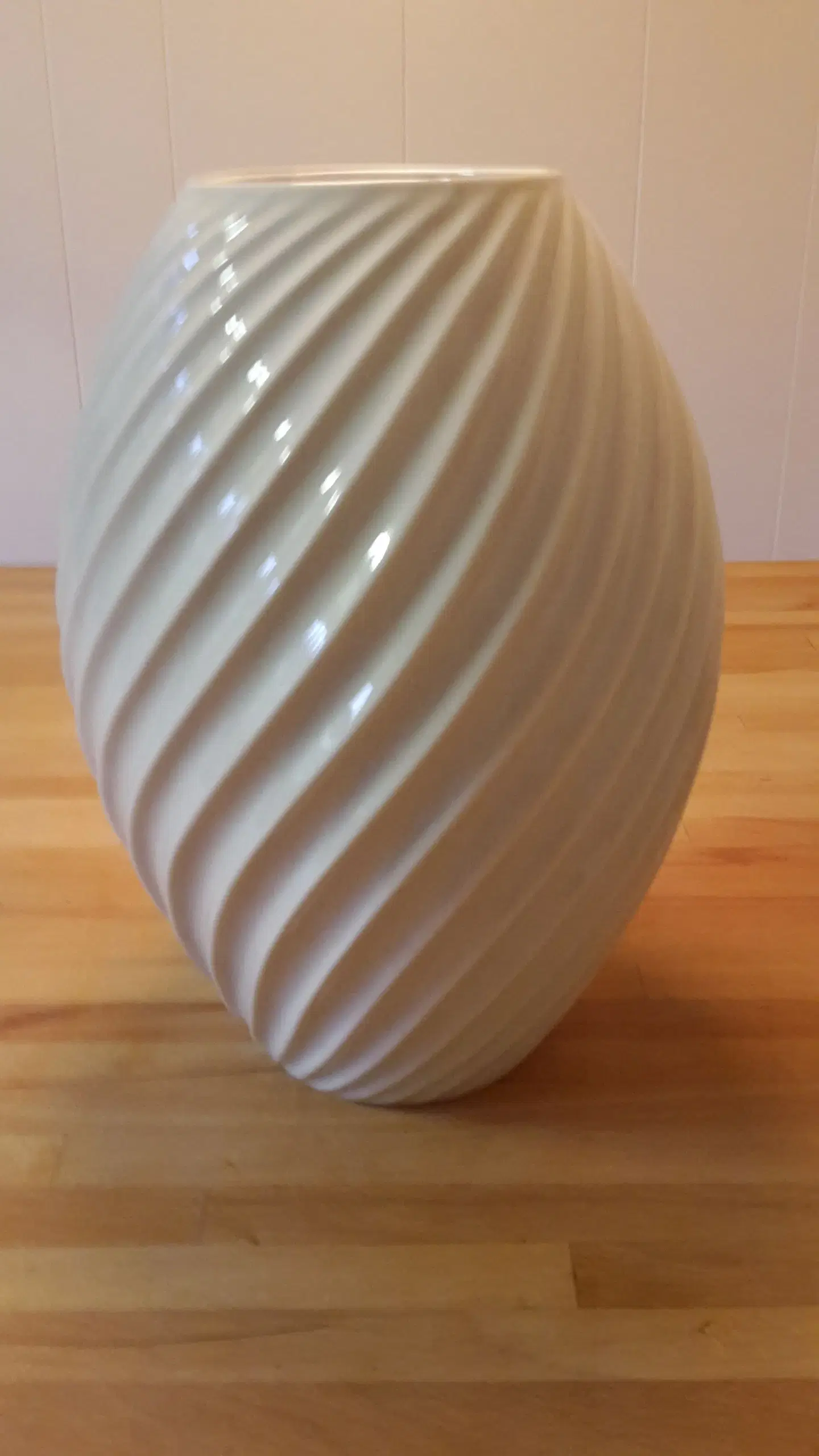 MORSØ RIVER vase hvid 26 cm