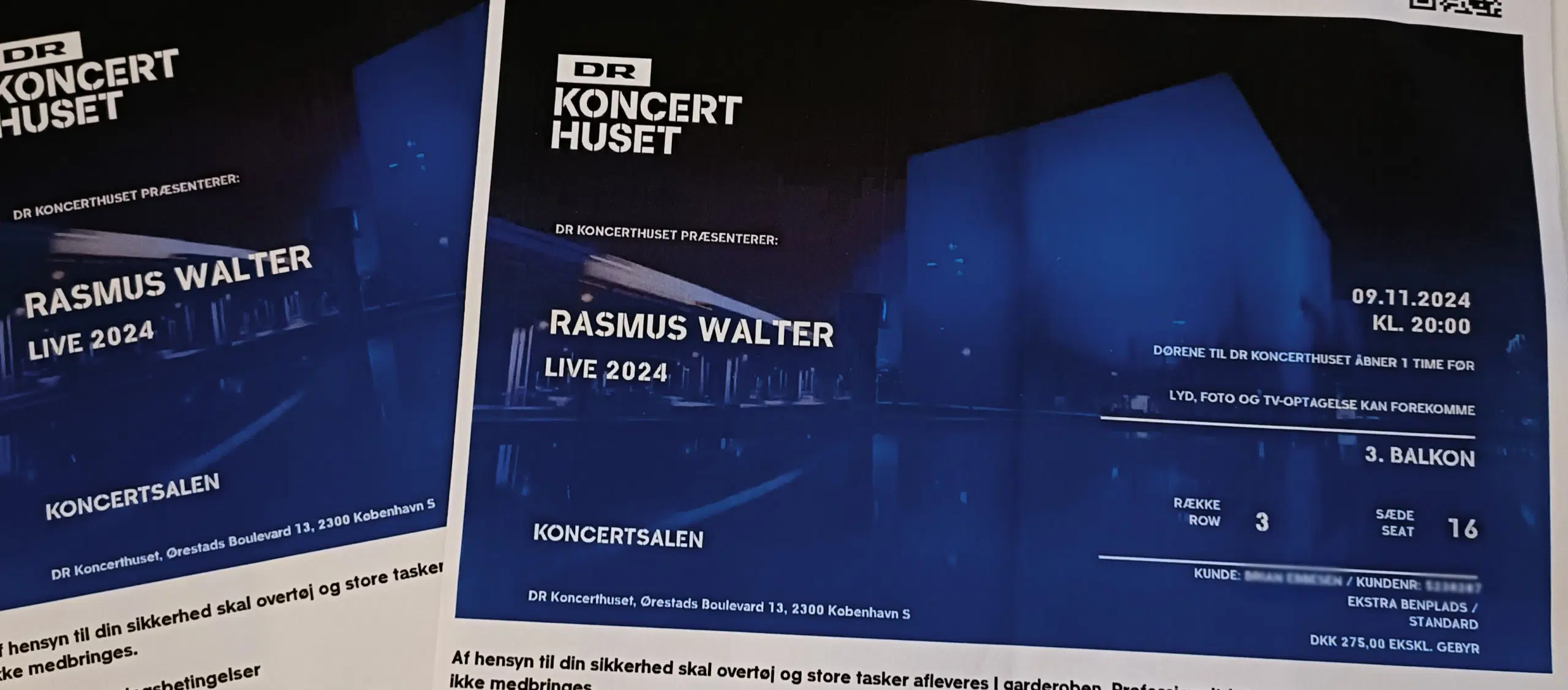 Billetter til Rasmus Walter i DR Koncerthuset