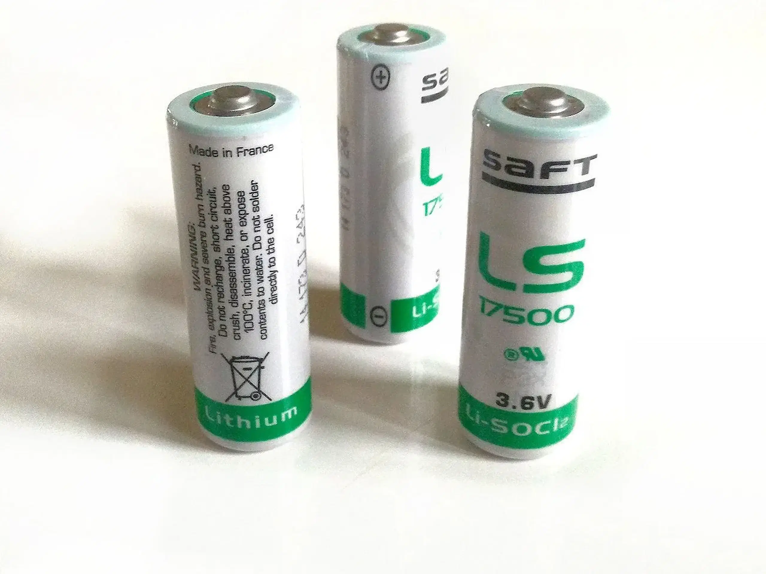 Saft LS17500 A batteri 36V 3600mAh