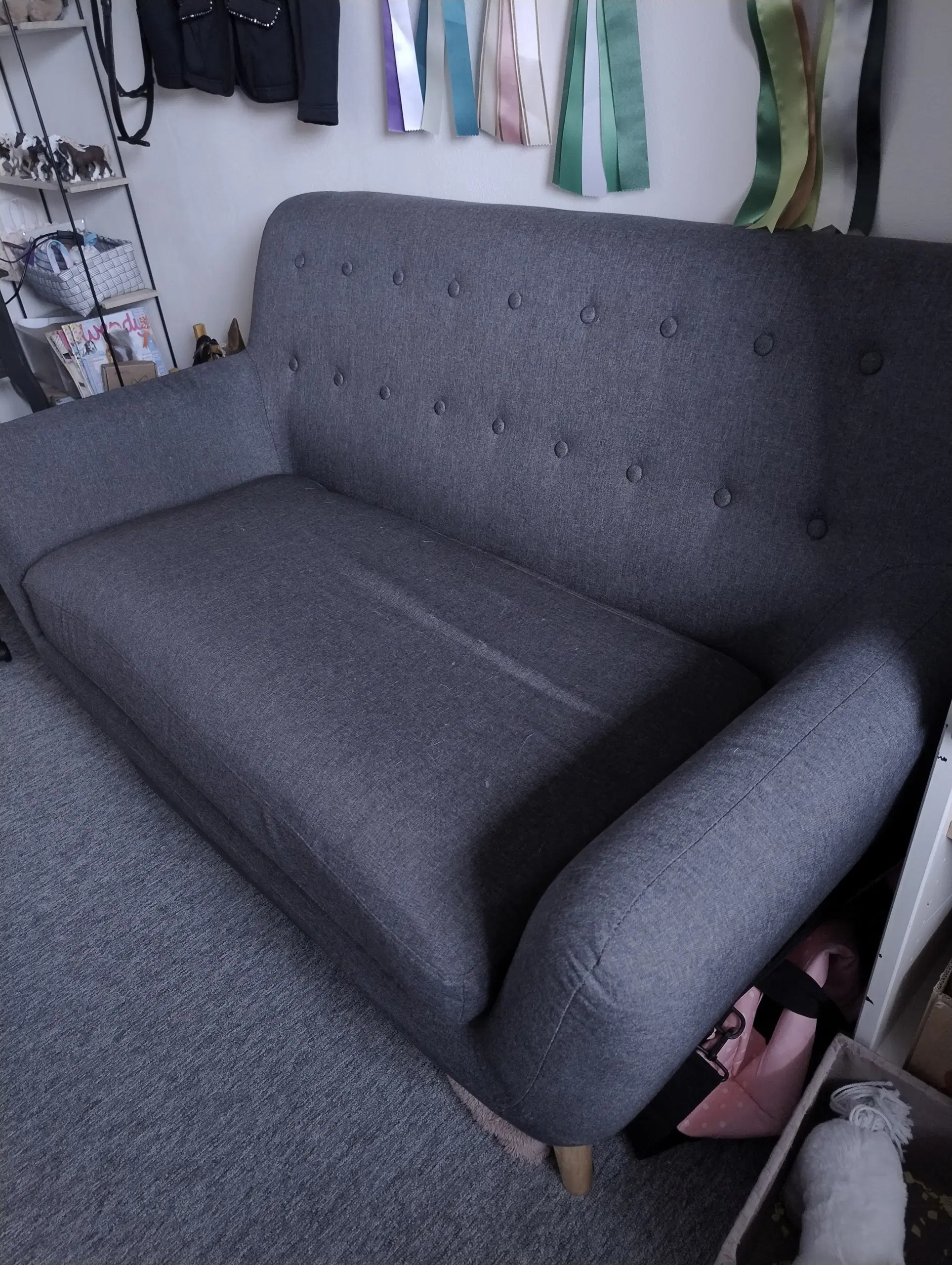 2-personers sofa mørkegrå