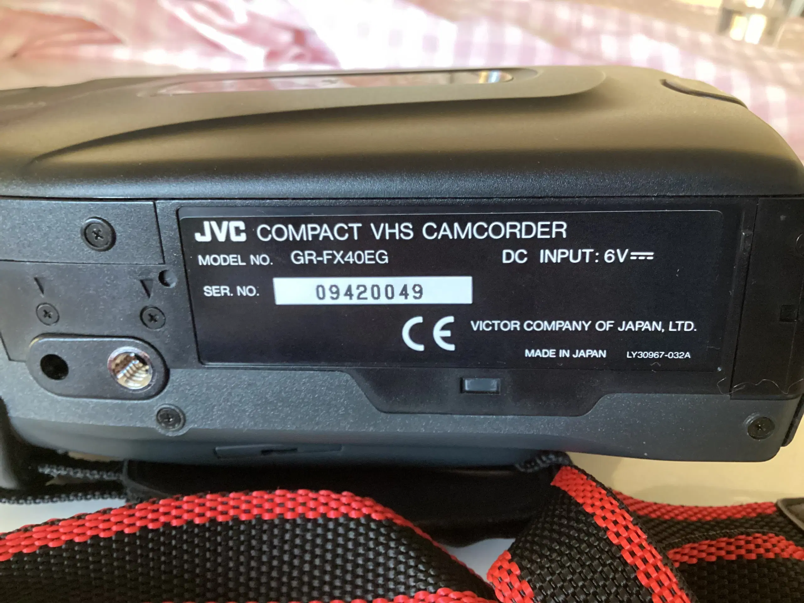 JVC videokamera til VHS-C videobånd