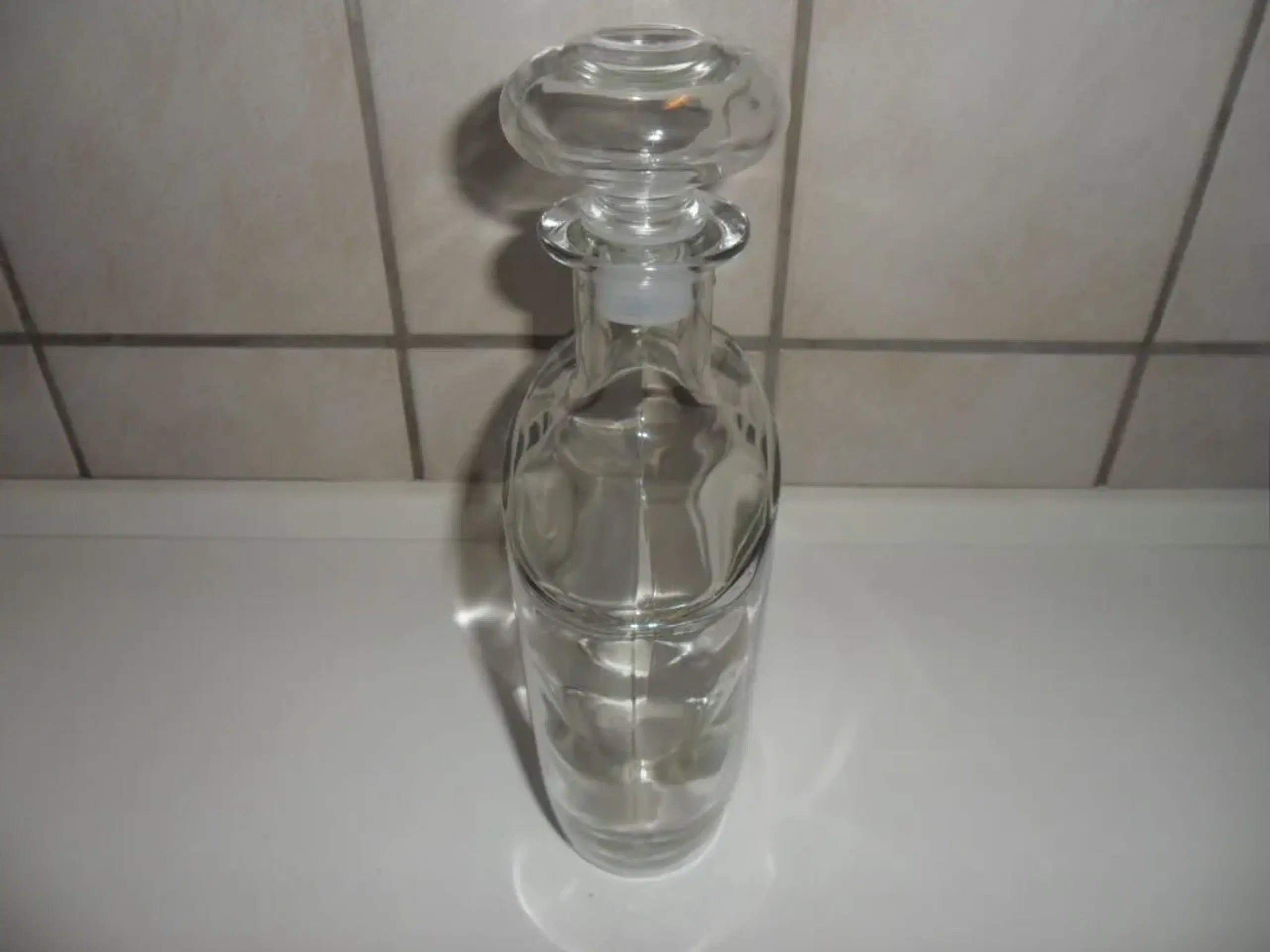 Glas karaffel med glas prop Retro