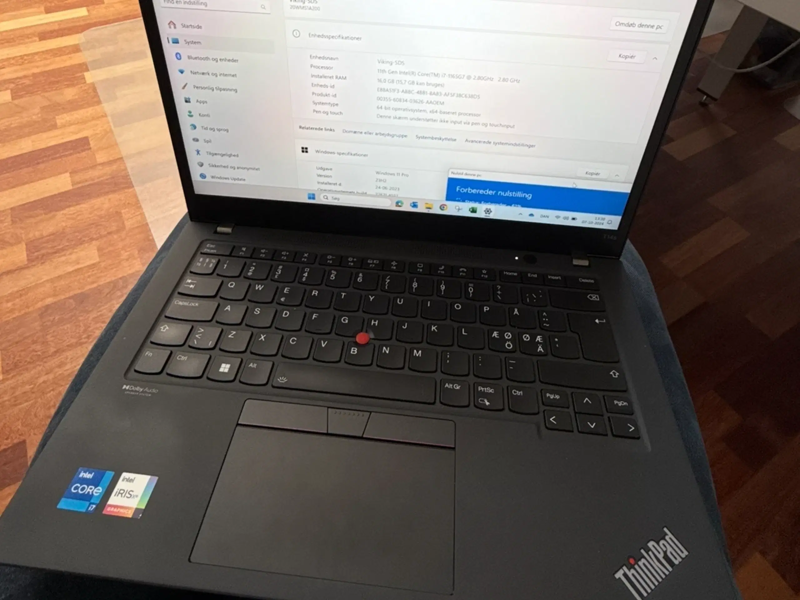 Lenovo Bærbar I7