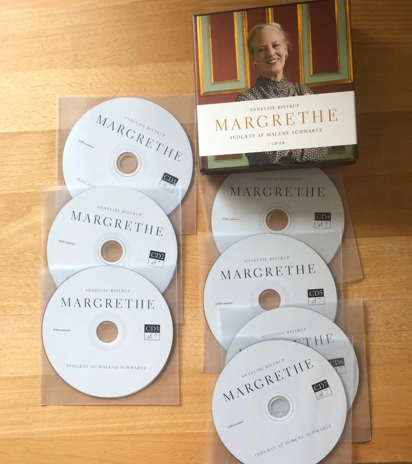 Margrethe (vores dronning) - Lydbog 7 cd boks