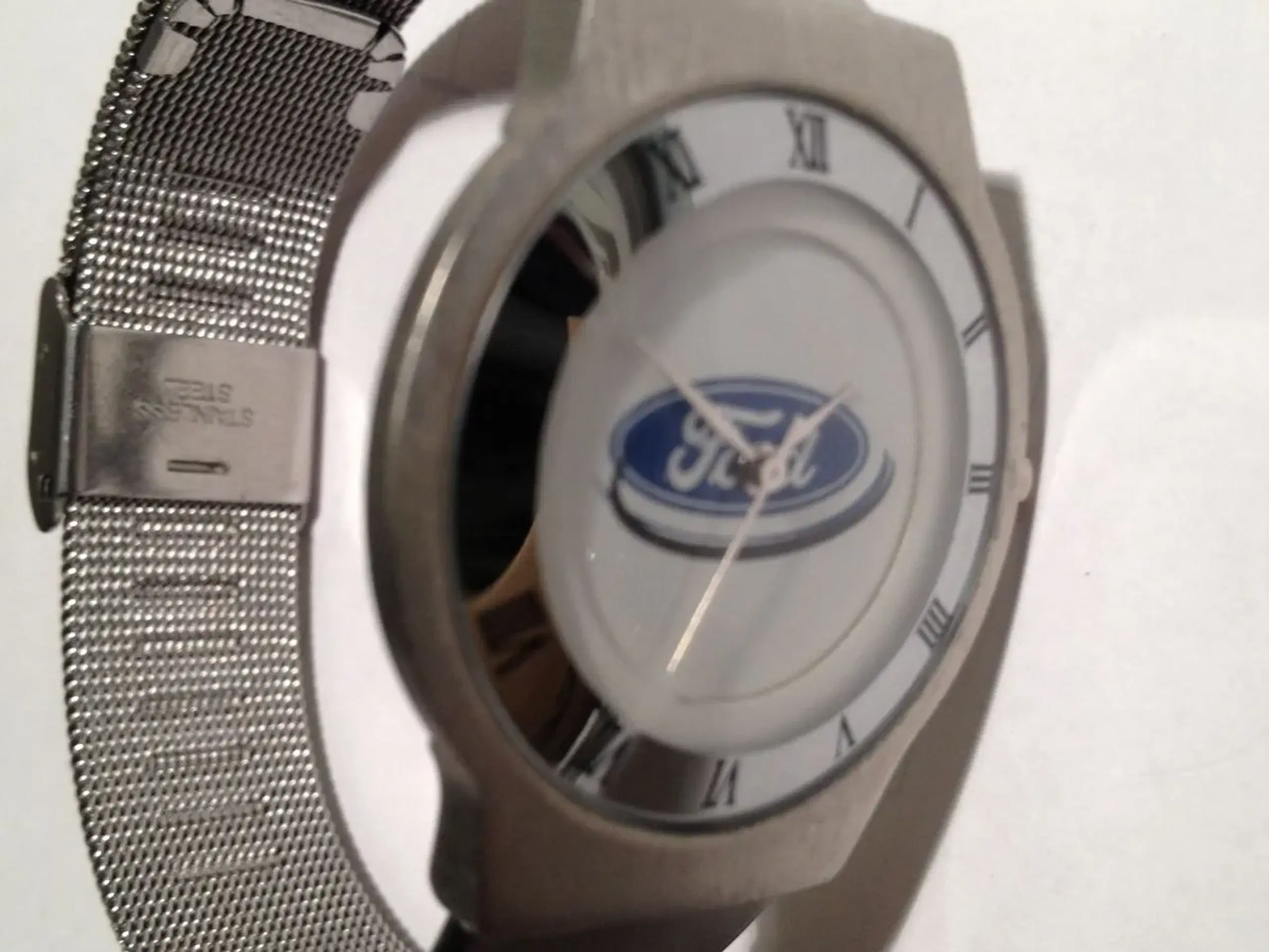 Ford logo i hvid skive måler: 34mm dia