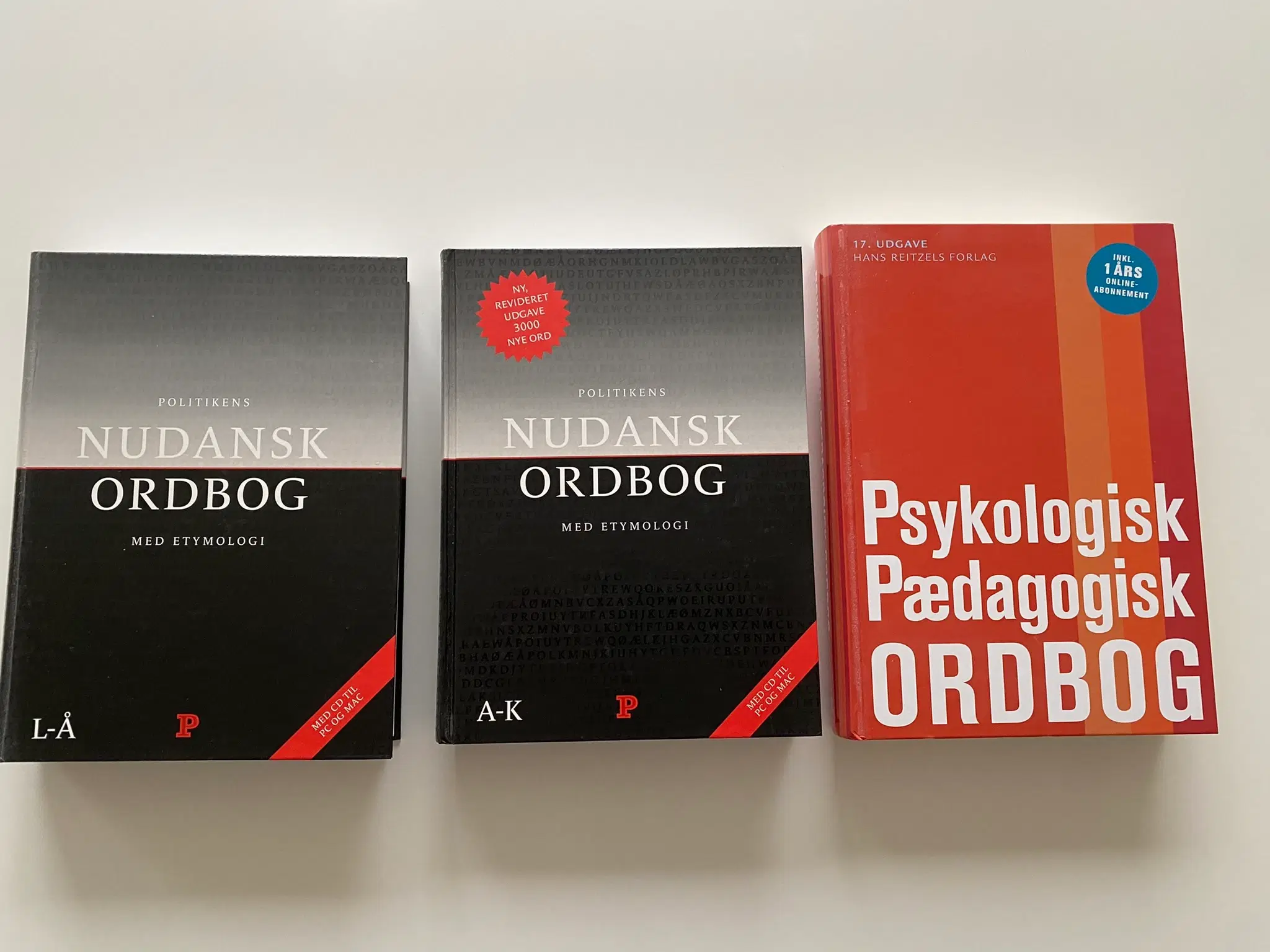 Psykologisk pædagogisk ordbog + Nudansk ordbog