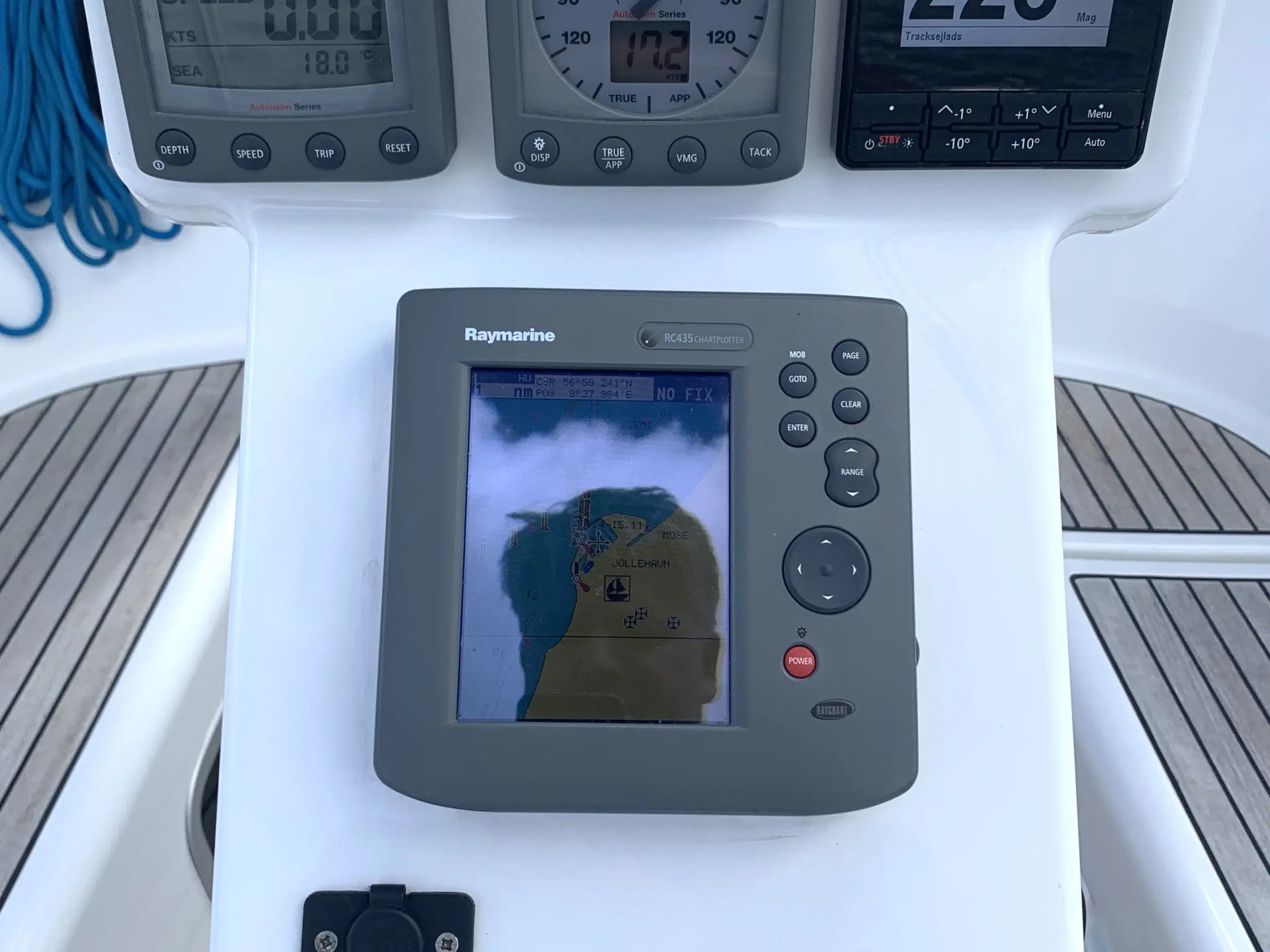 Kortplotter, Raymarine RC435 m. Navionics Søkort