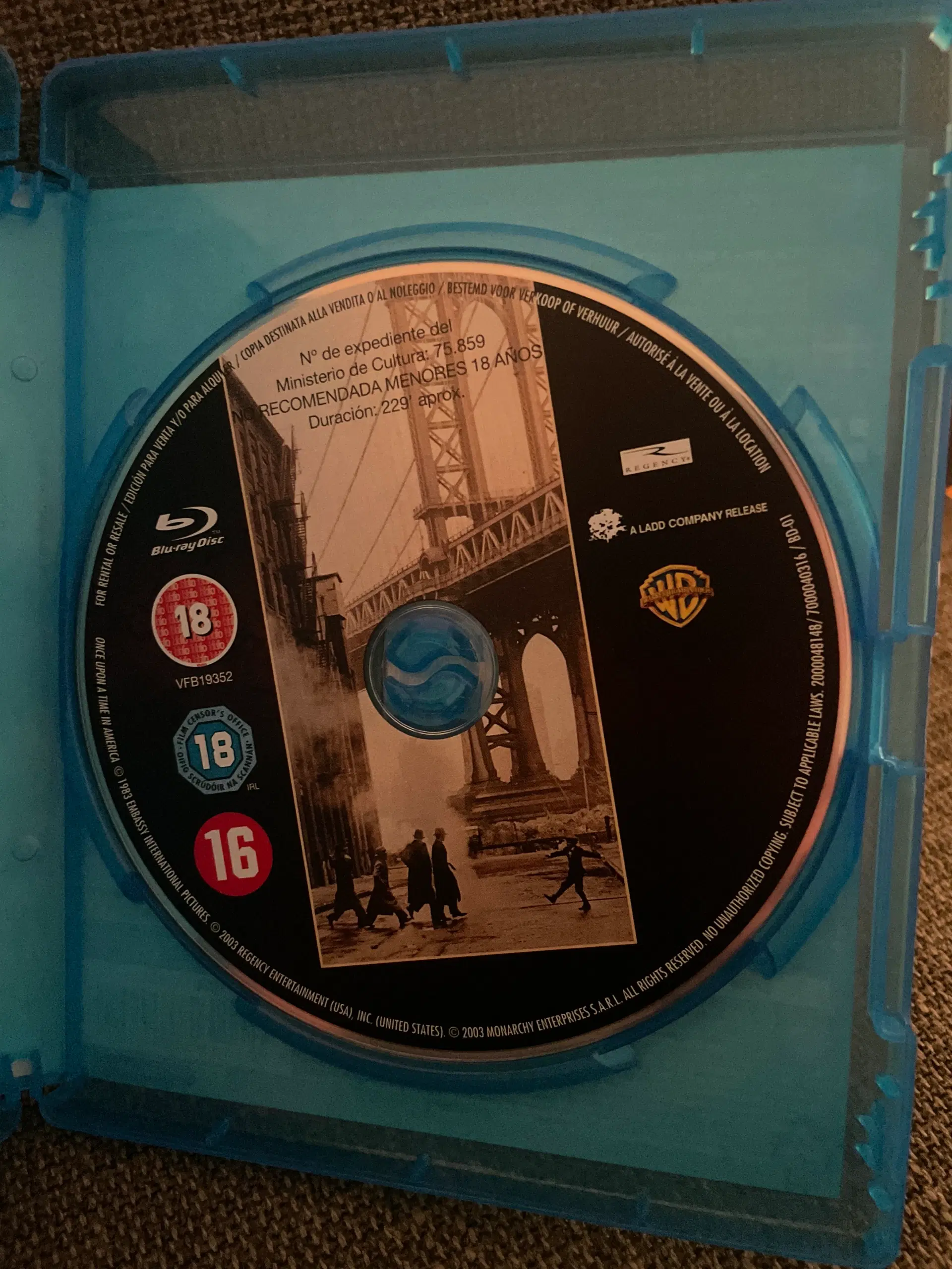 Once Upon A Time In America Bluray