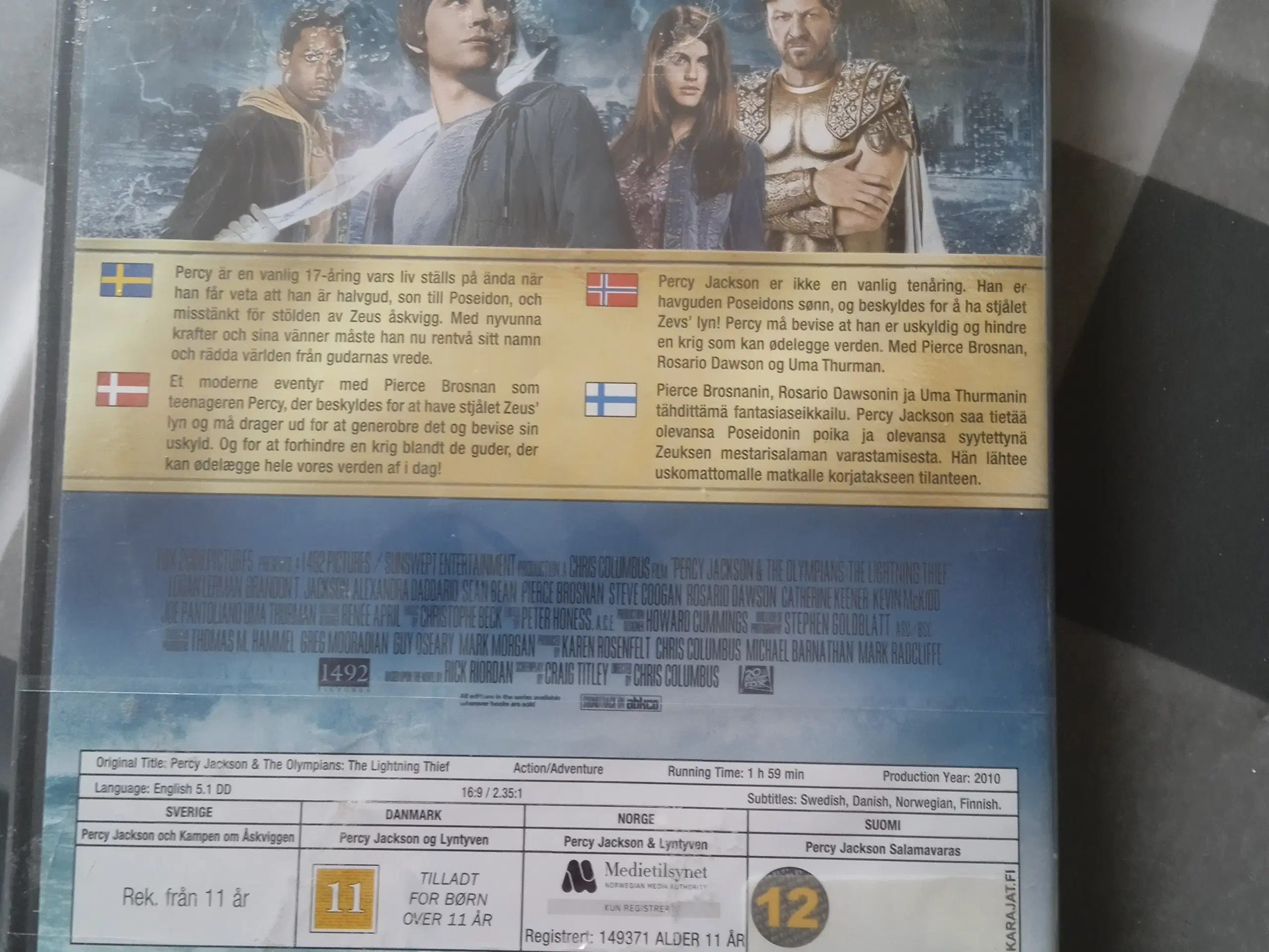 Percy Jackson dvd