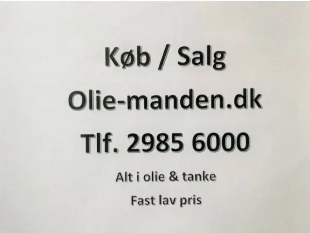 Afblænding af olietanke