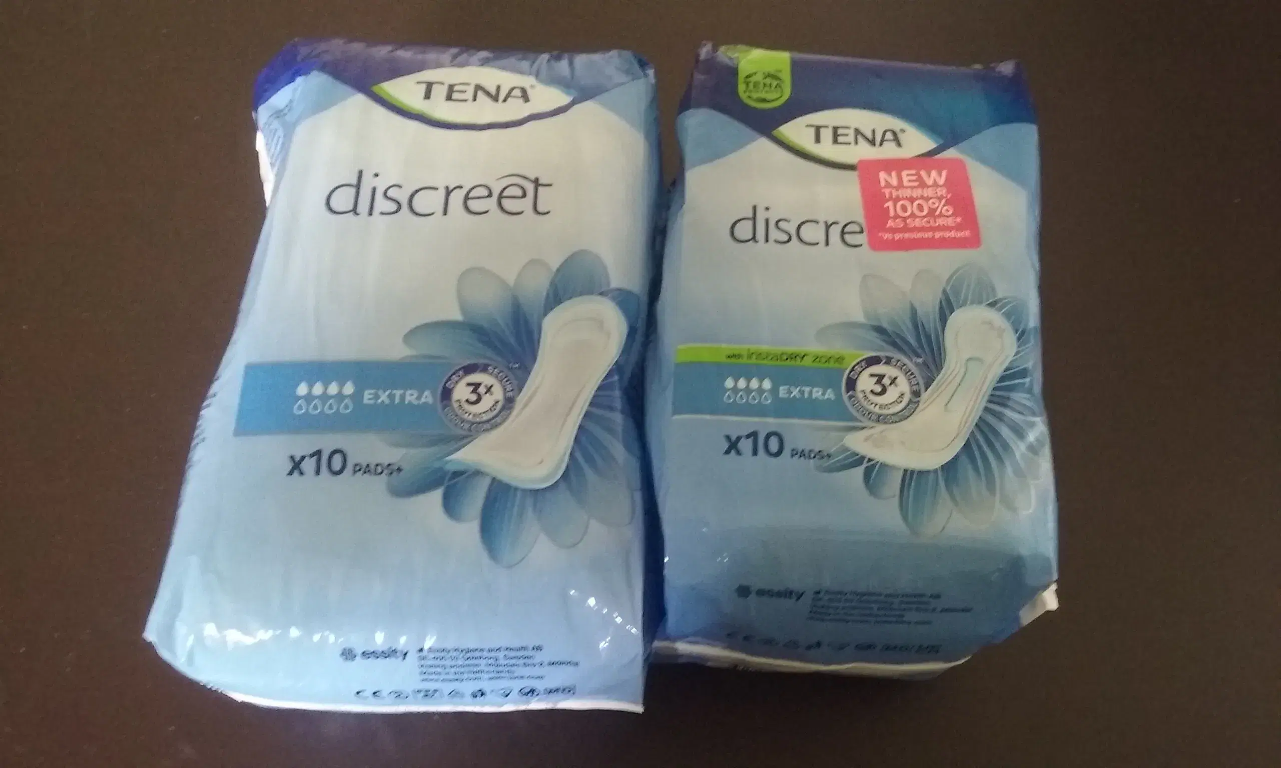 TENA Discreet ekstra - 2 pakker a 10 stk