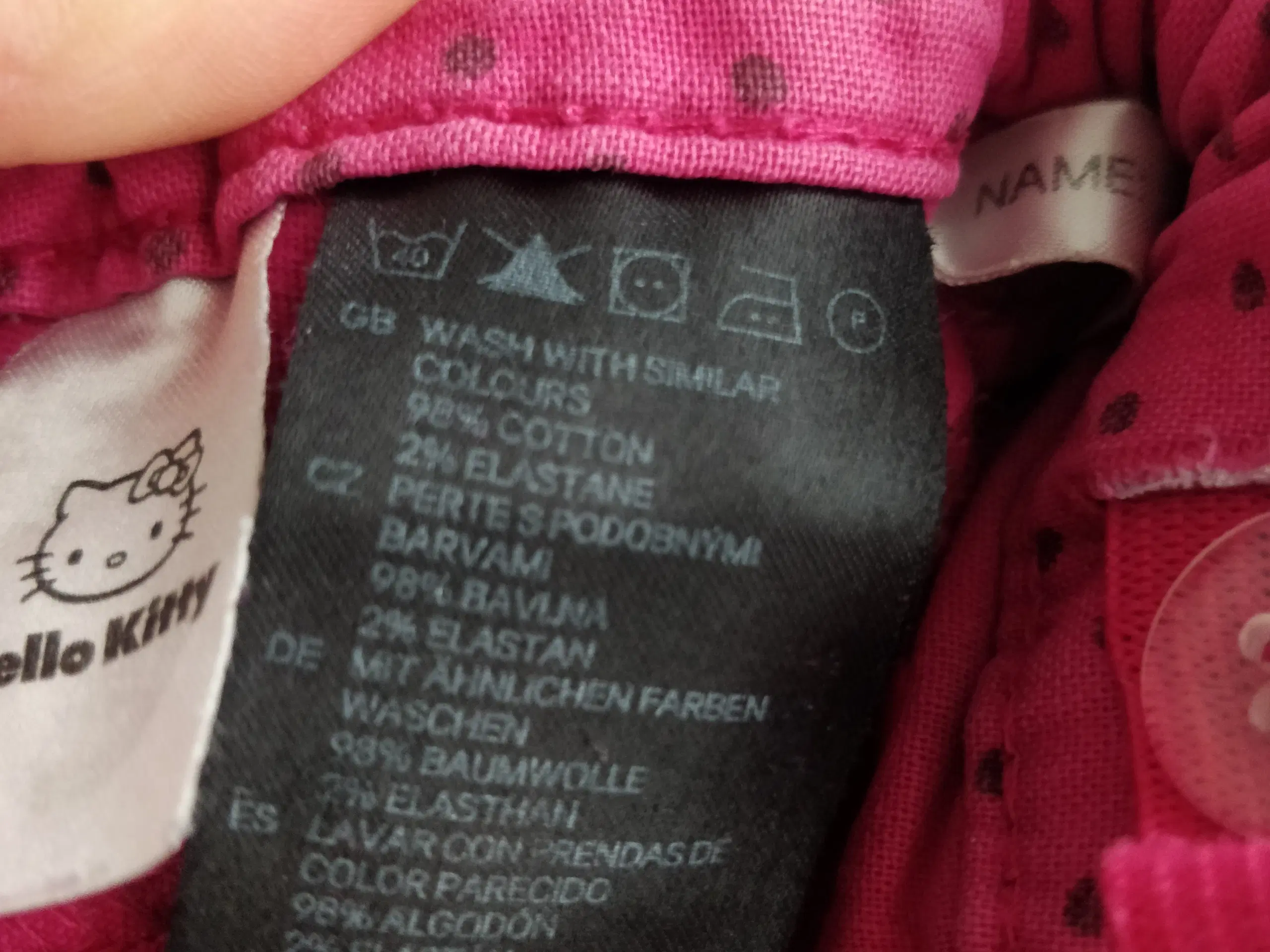 Pink Hello Kitty jeans bukser str 92