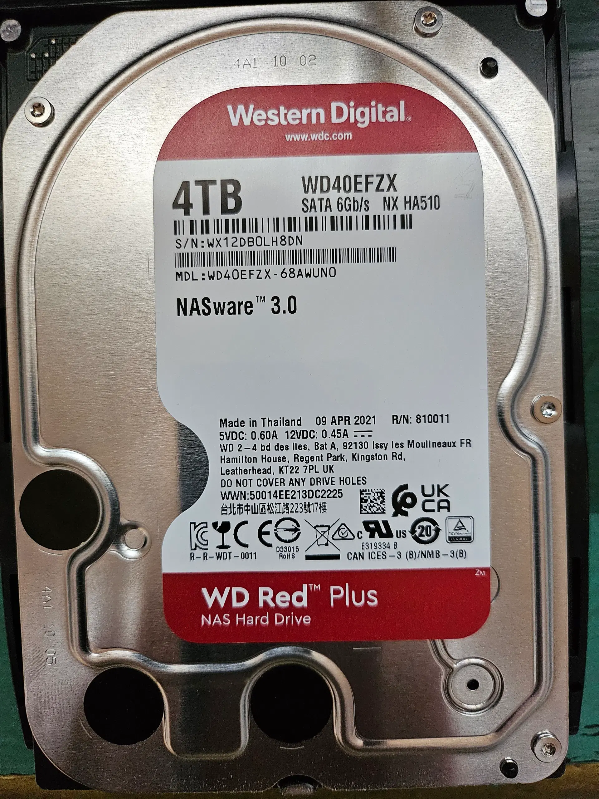 WD Red 4TB HD Harddisk