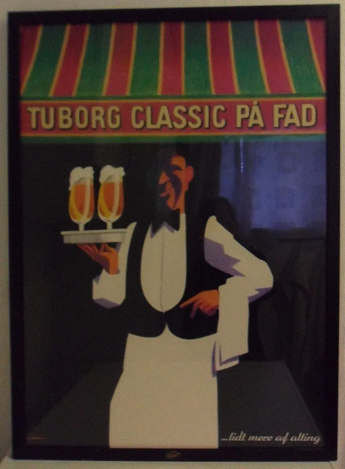 Tuborg plakat i ramme