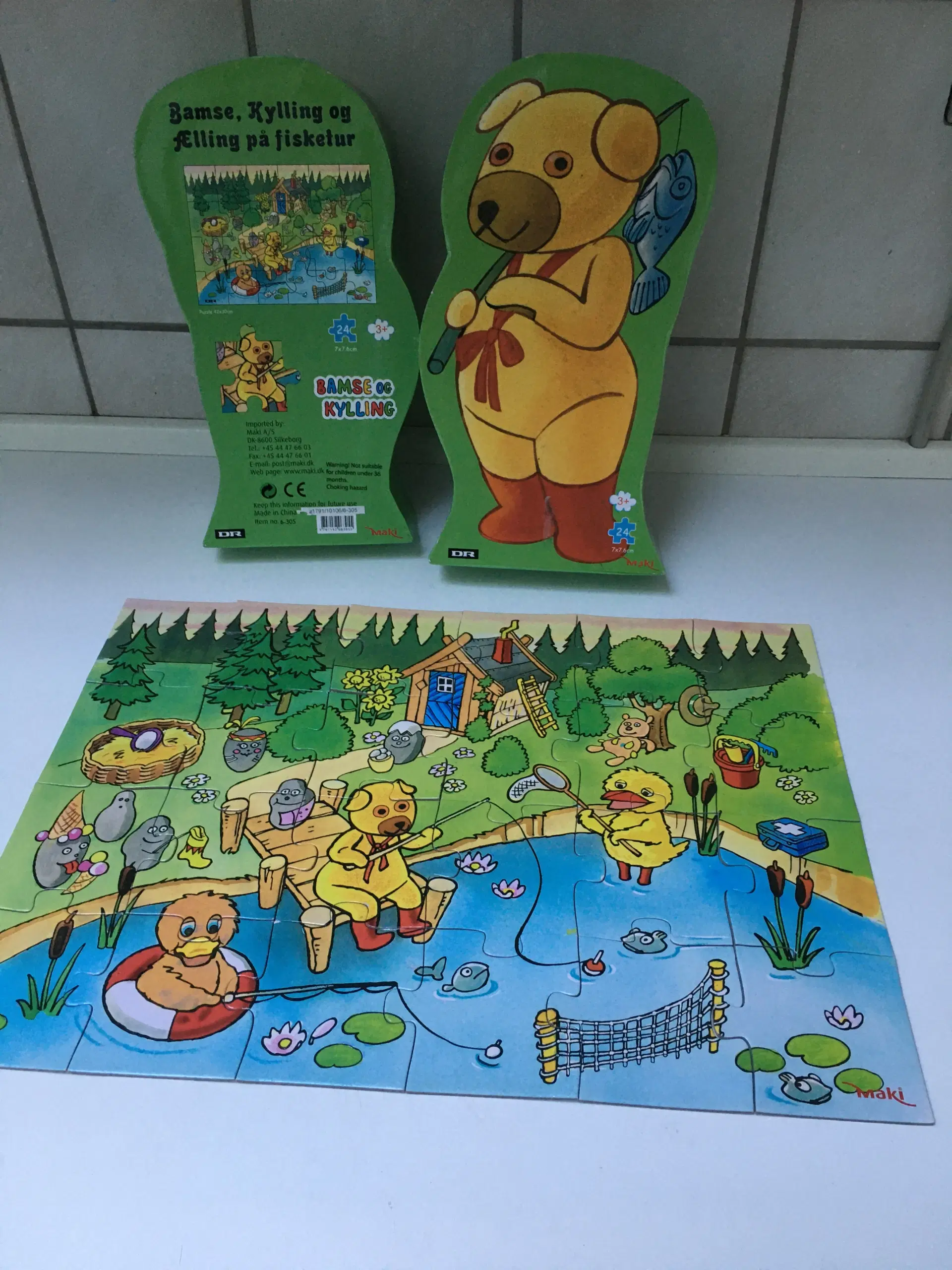 Puslespil med Bamse og Kylling eller Cirkeline