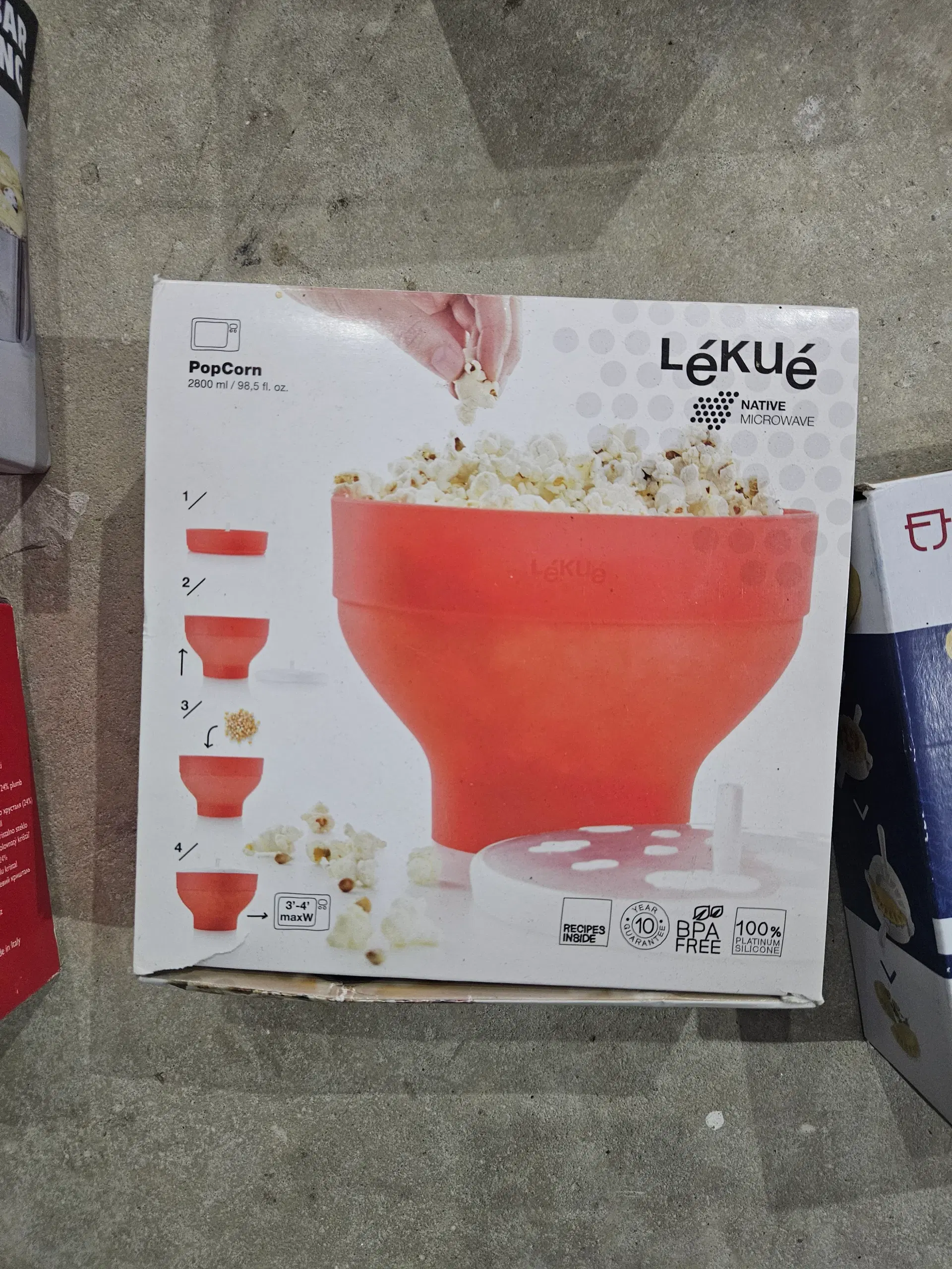 Mikroovn Silikone Popcorn Popper Fenvella Sammenfo