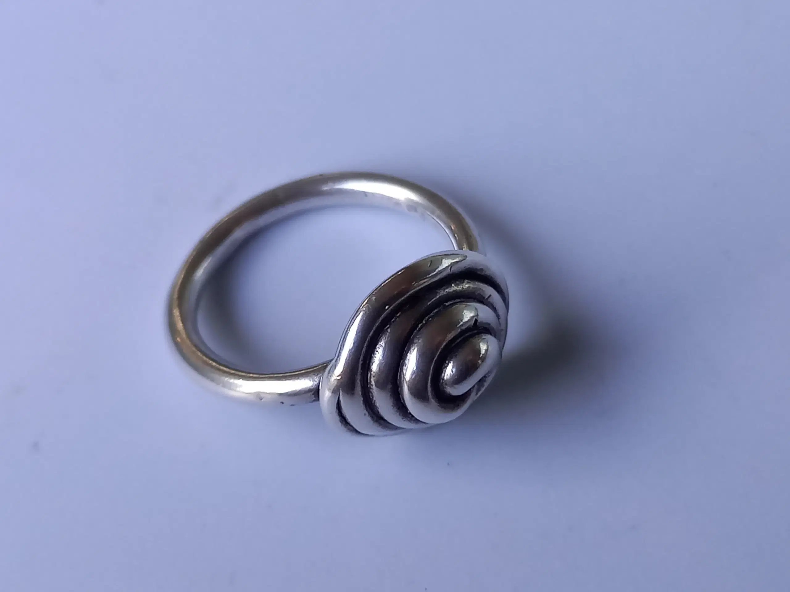 Vintage sølv ring swirvel