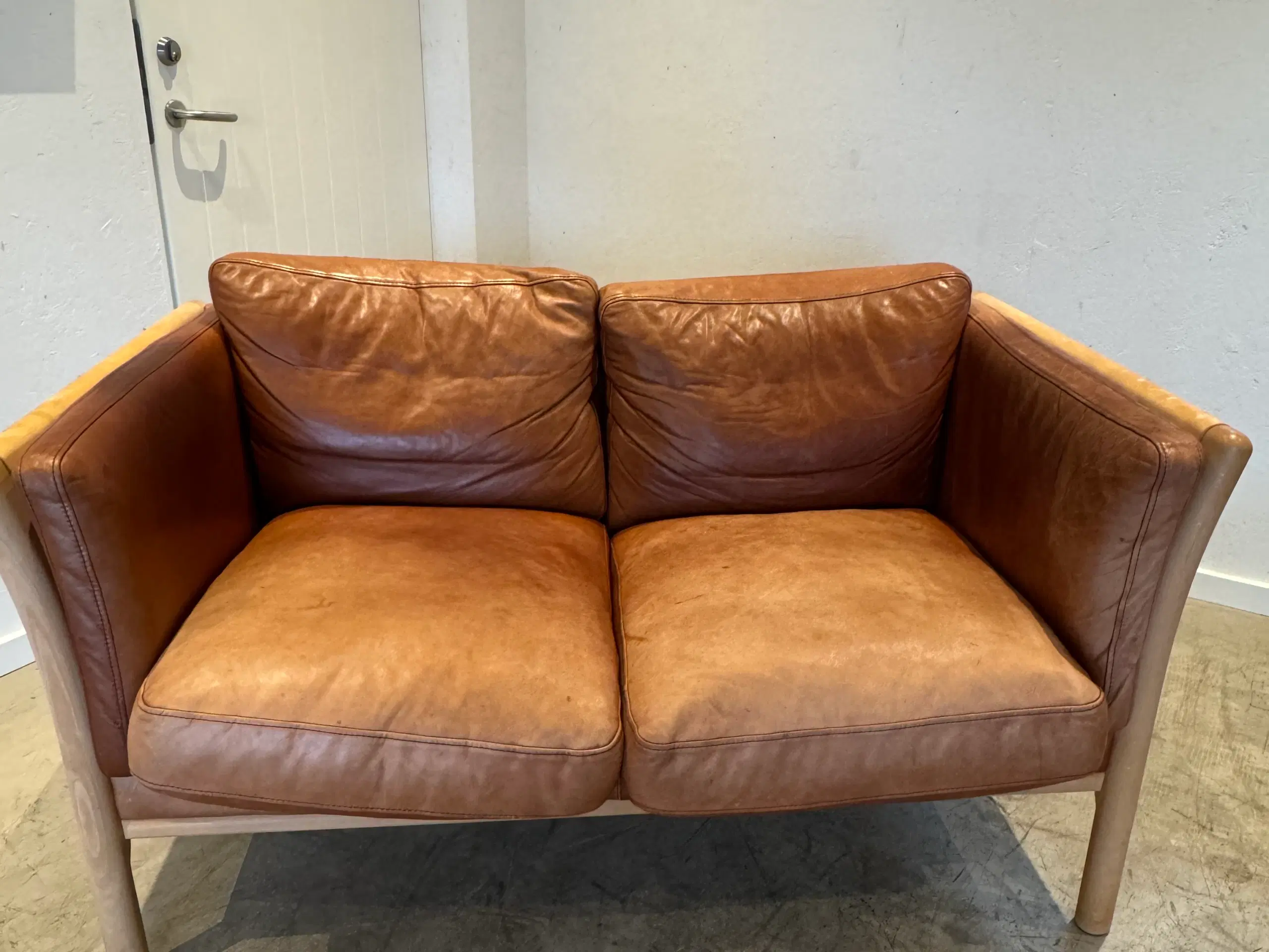 Læder Sofa 2 stk.