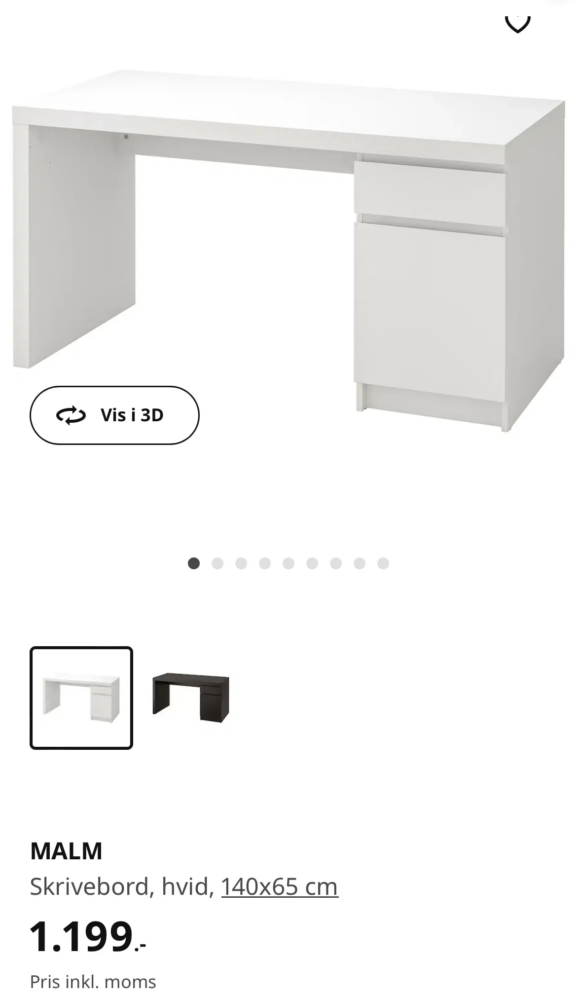 IKEA Malm skrivebord