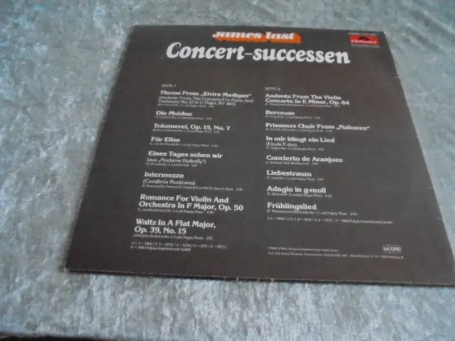 LP: James Last Concert-Successen-den lækre klassis