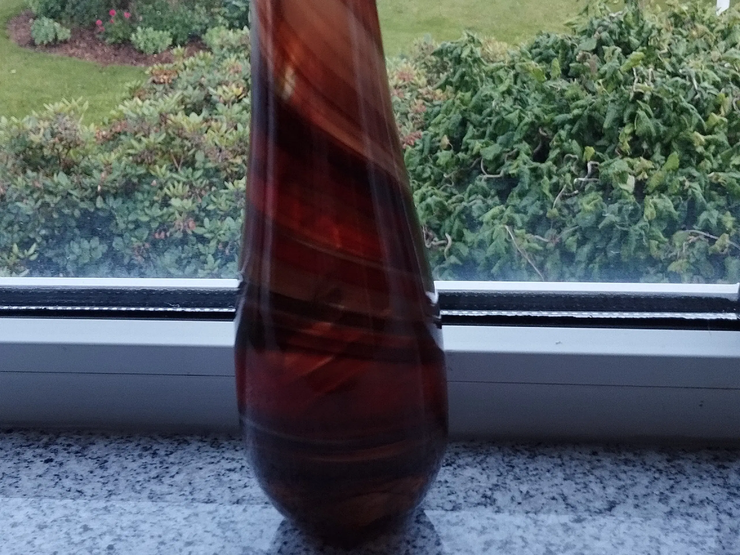 Glas vase Rød / brun