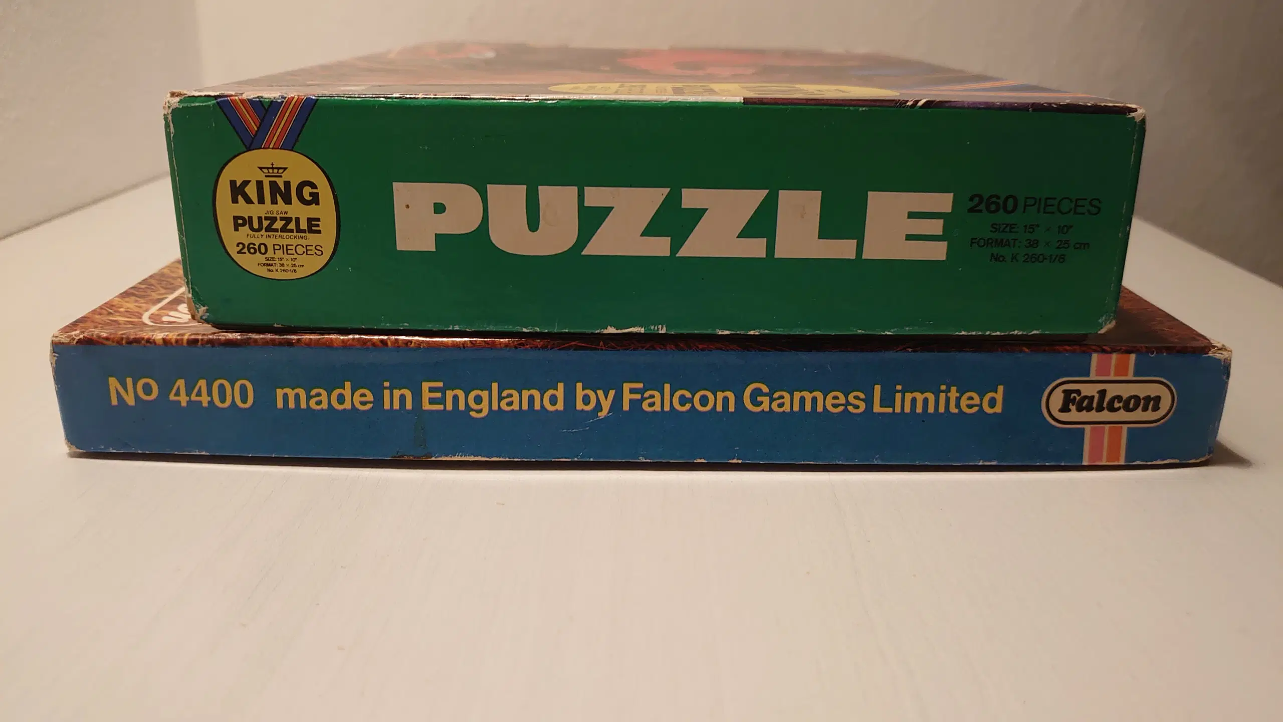 2 vintage komplette puslespil King Puzzle Falcon