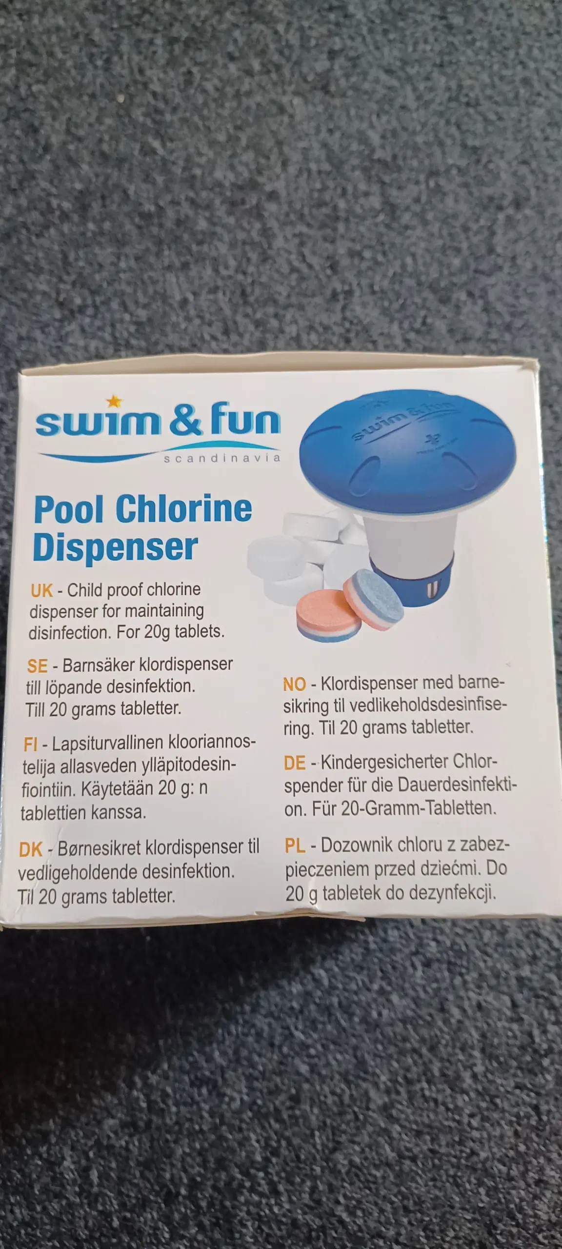 Ny Pool chlorine dispenser