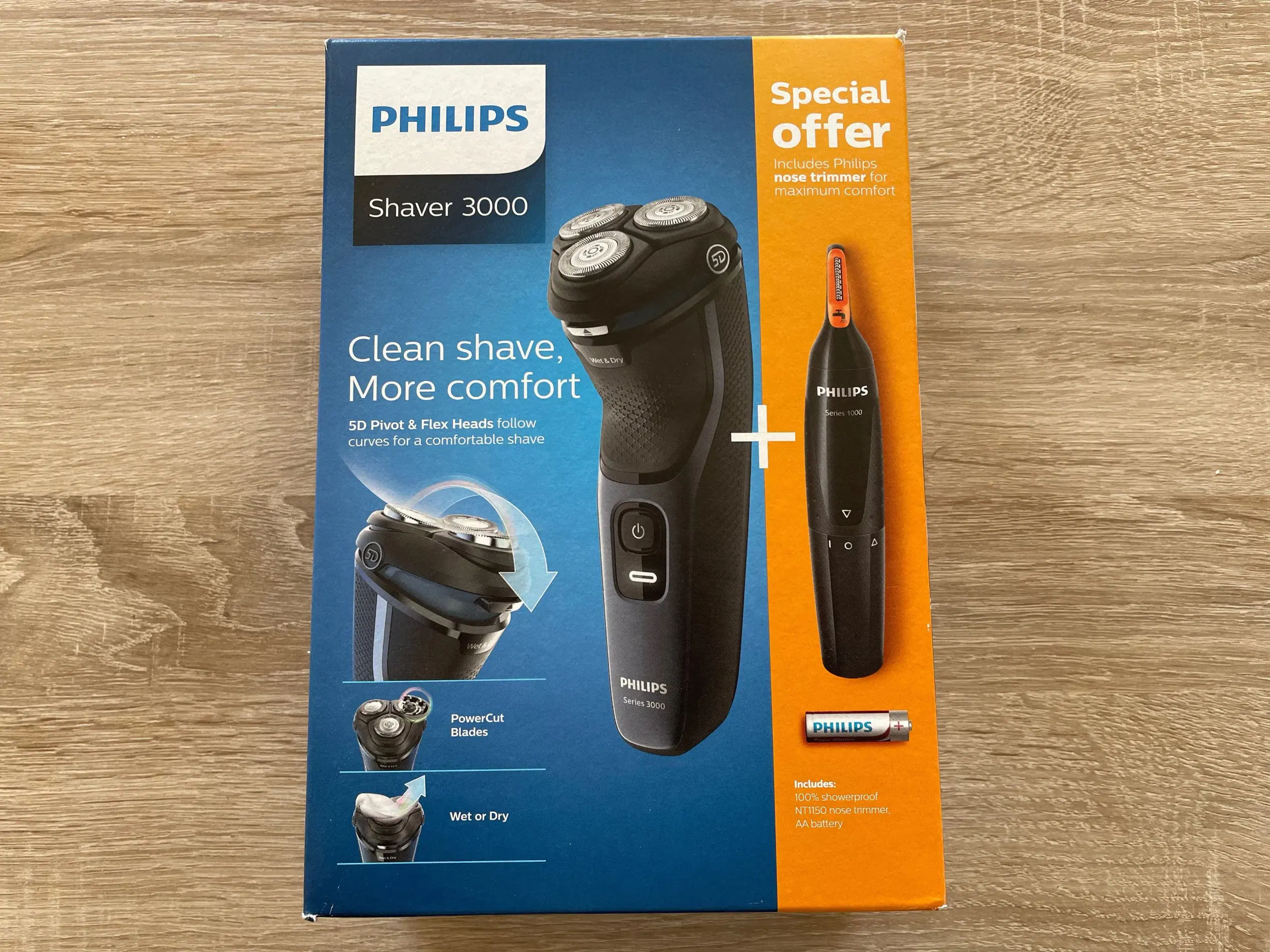 Philips Shaver 3000 + Næse Trimmer