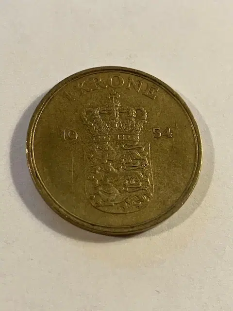 1 krone 1954 Danmark